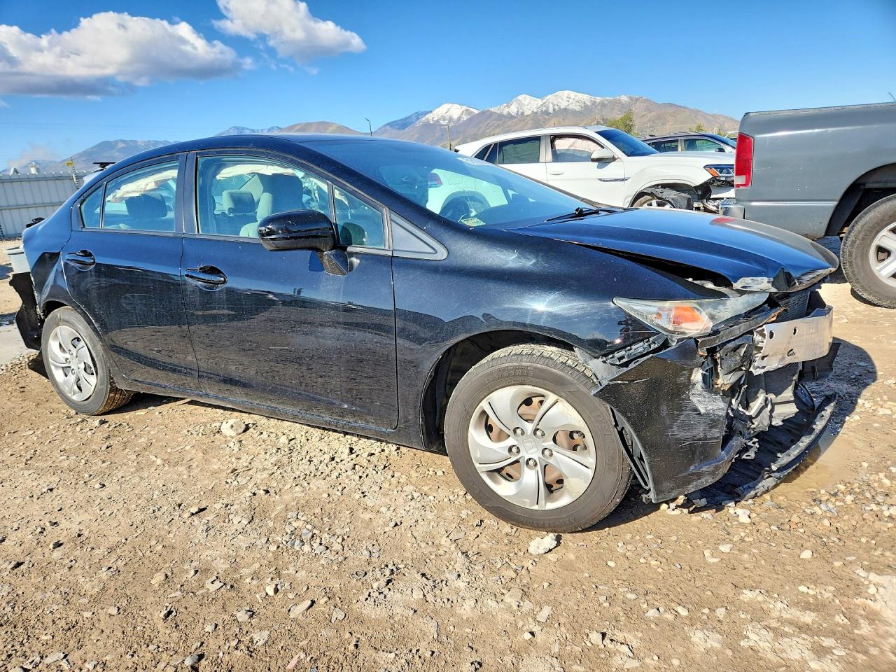 2015 Honda Civic Lx Black vin: 19XFB2F57FE079847