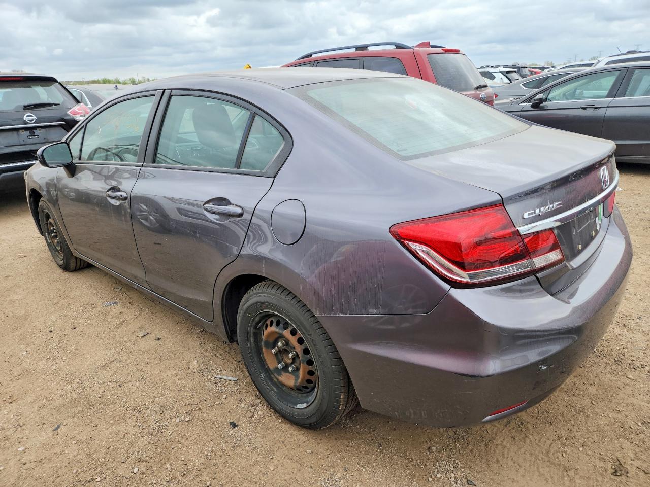 2015 Honda Civic Lx Gray vin: 19XFB2F57FE092162