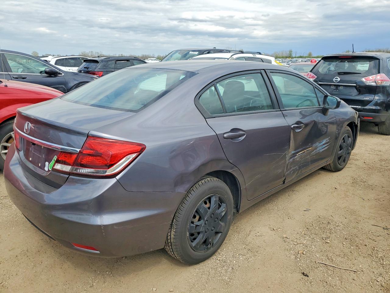 2015 Honda Civic Lx Gray vin: 19XFB2F57FE092162