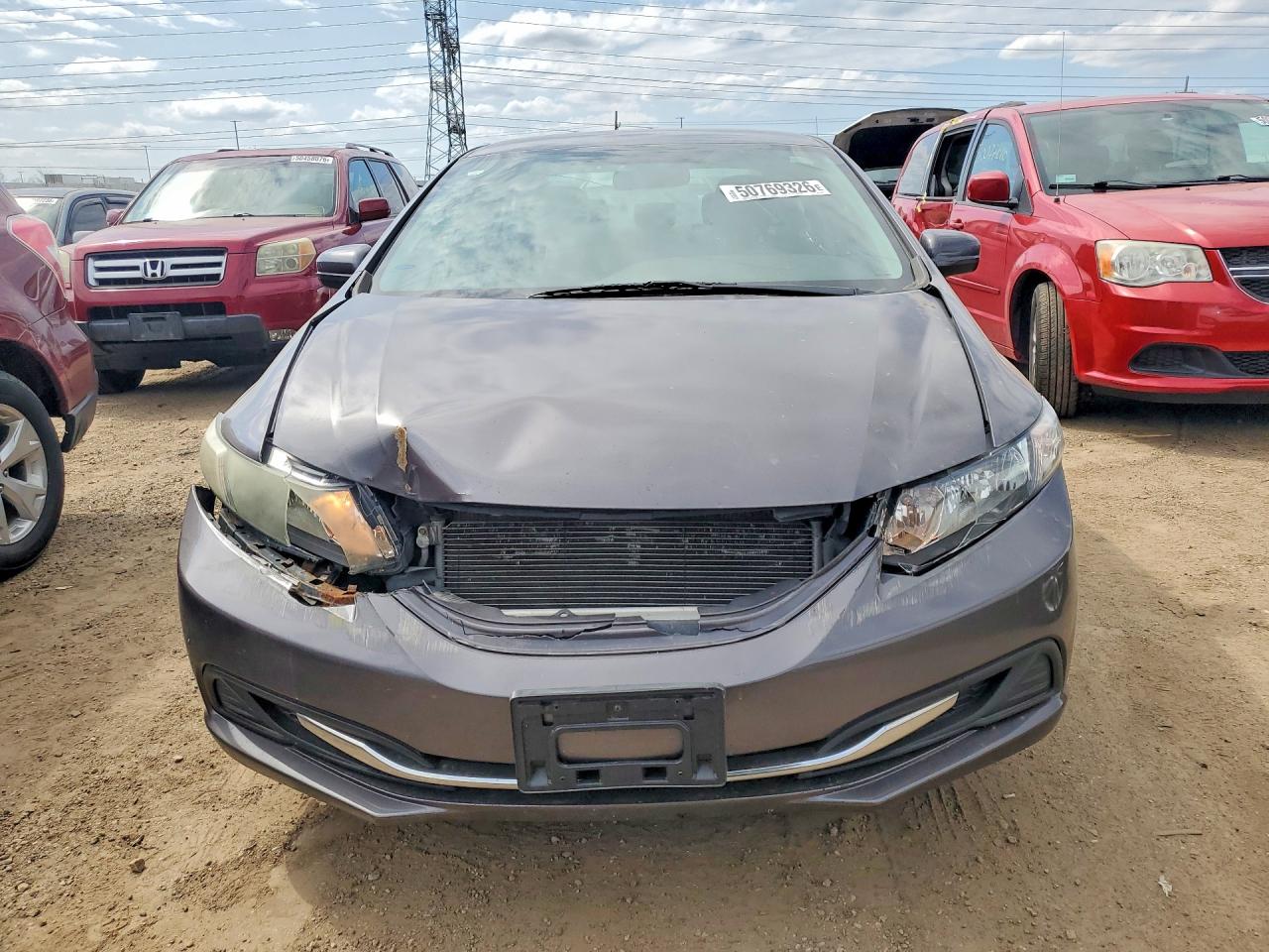 2015 Honda Civic Lx Gray vin: 19XFB2F57FE092162