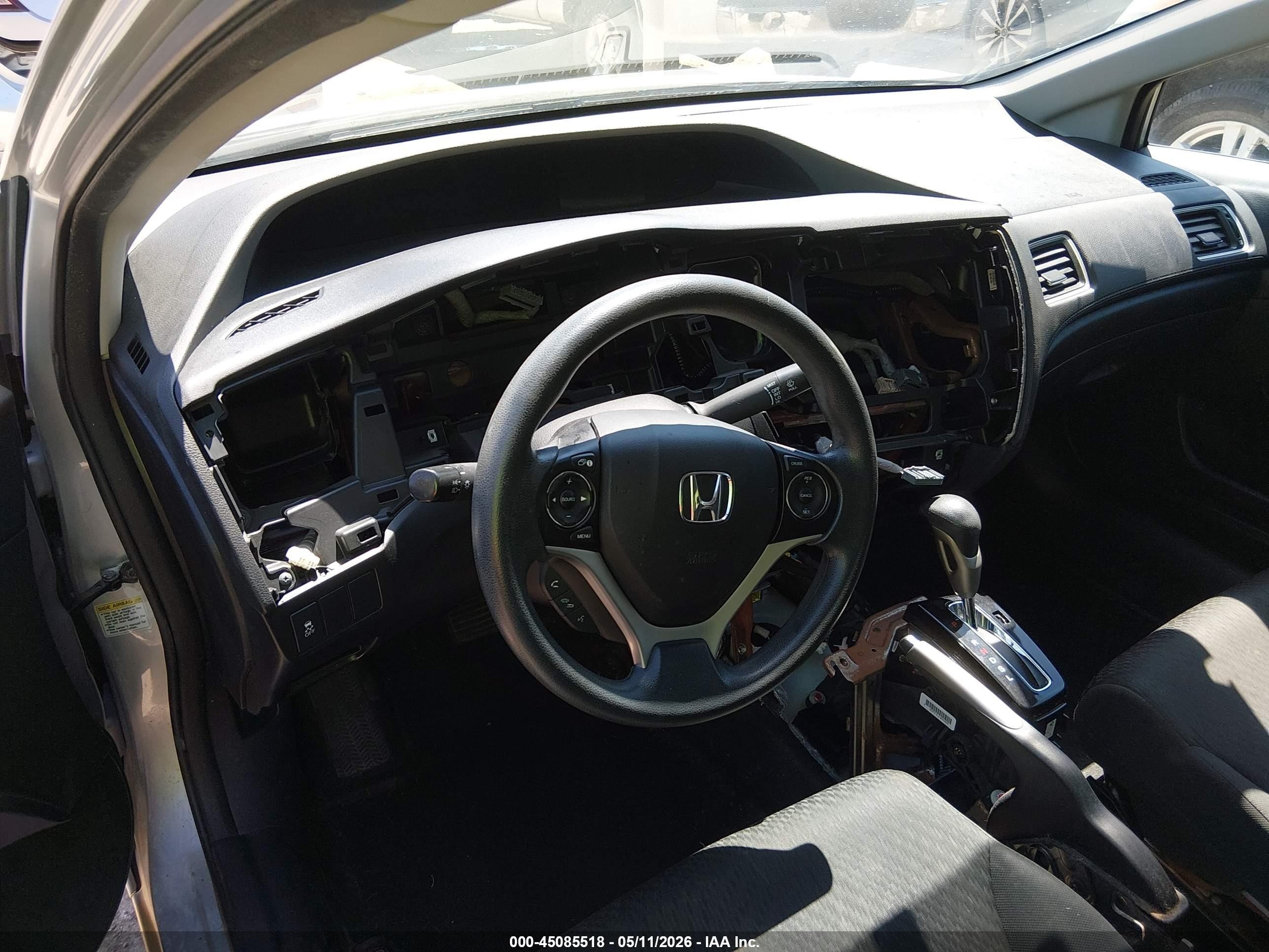 2015 Honda Civic Lx Silver vin: 19XFB2F57FE098866