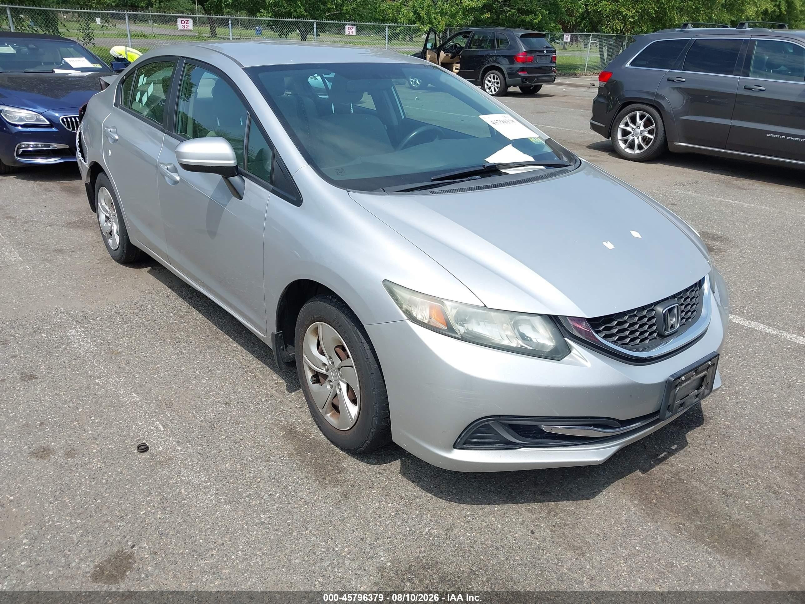 2015 Honda Civic Lx Silver vin: 19XFB2F57FE102575