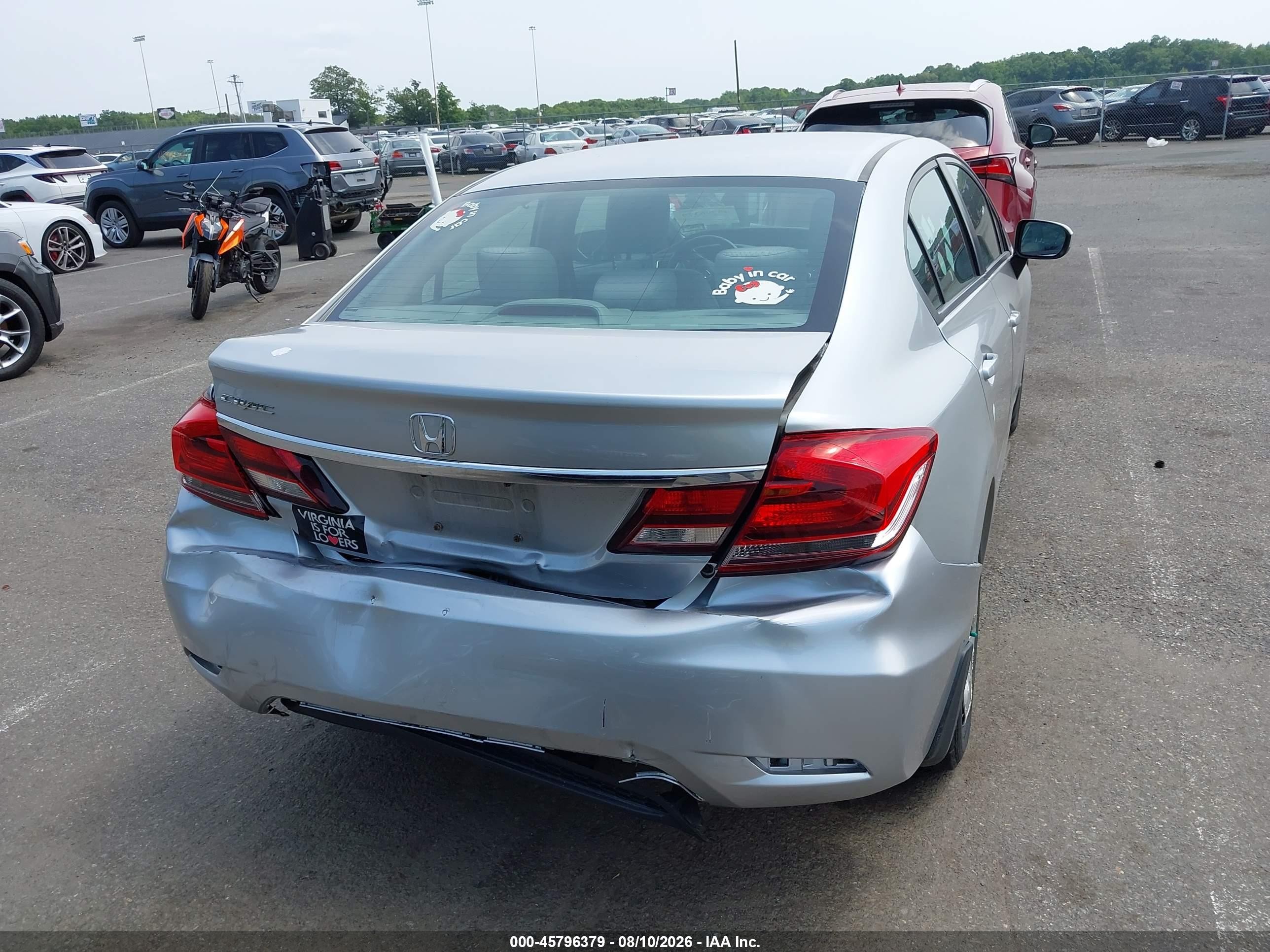 2015 Honda Civic Lx Silver vin: 19XFB2F57FE102575