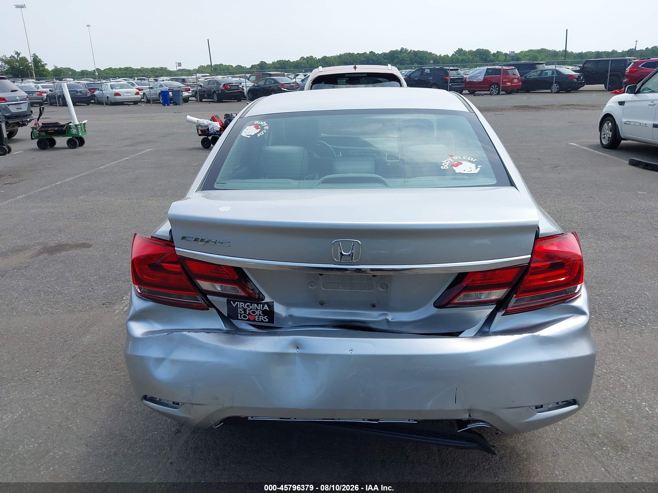 2015 Honda Civic Lx Silver vin: 19XFB2F57FE102575