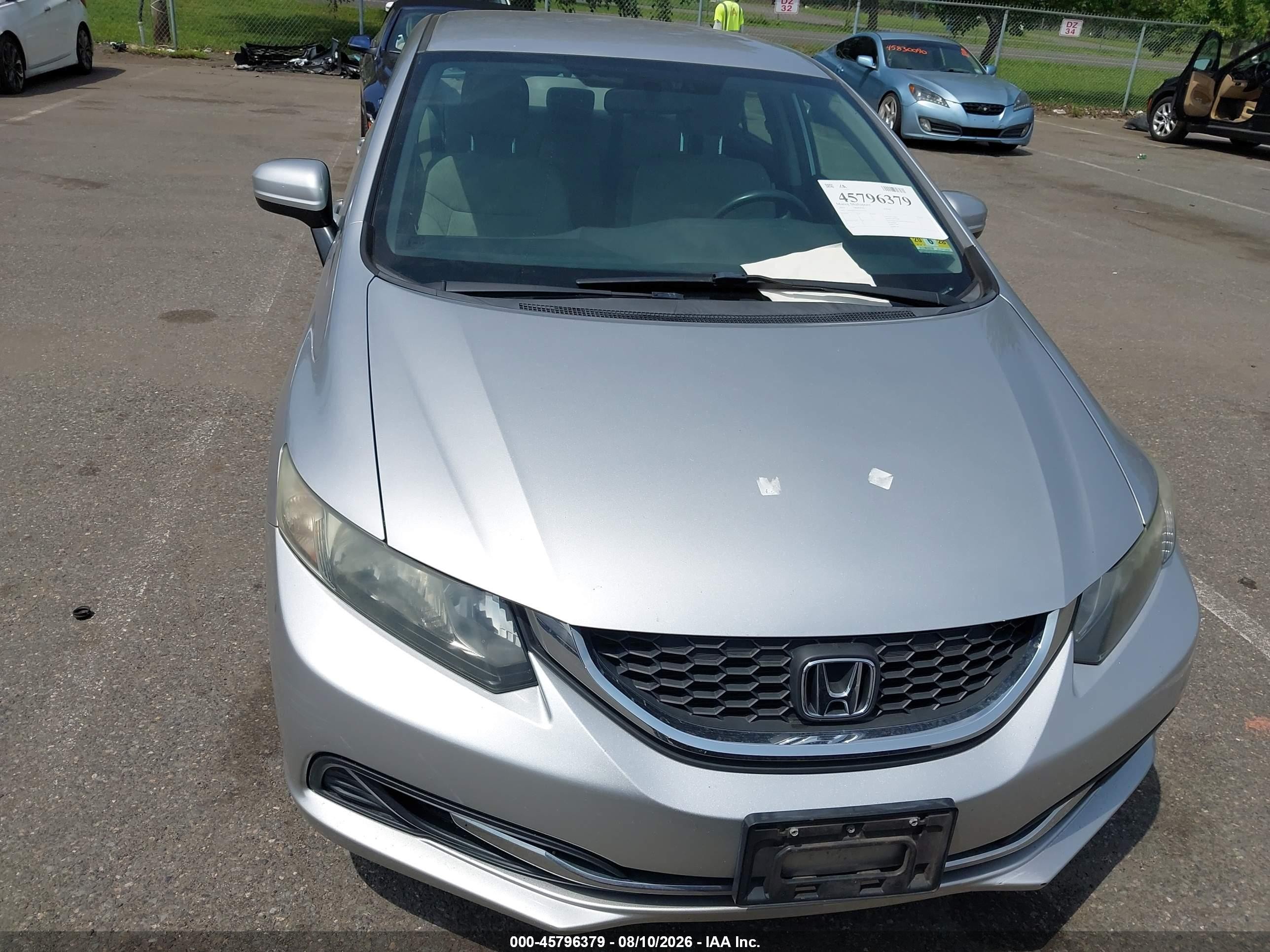 2015 Honda Civic Lx Silver vin: 19XFB2F57FE102575