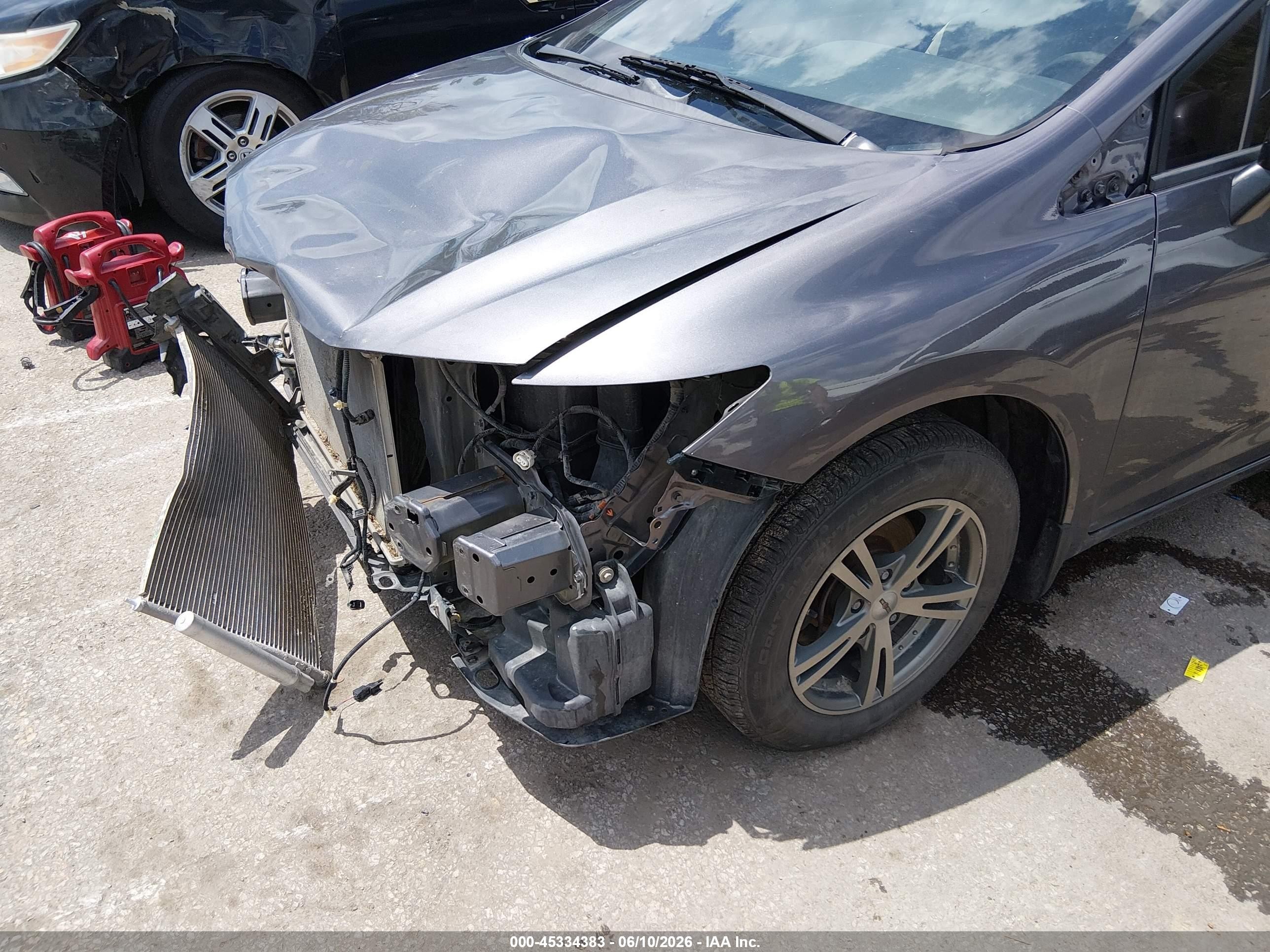 2015 Honda Civic Lx Gray vin: 19XFB2F57FE104648