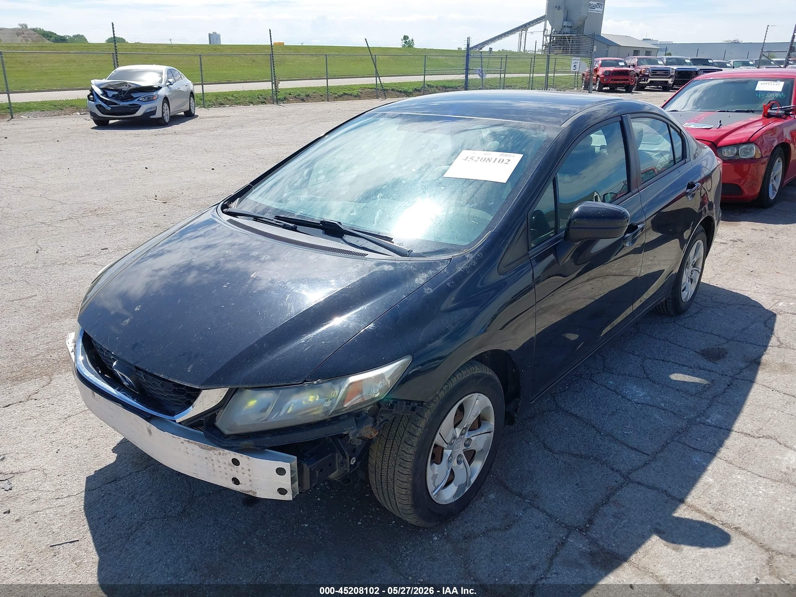 2015 Honda Civic Lx Black vin: 19XFB2F57FE109963