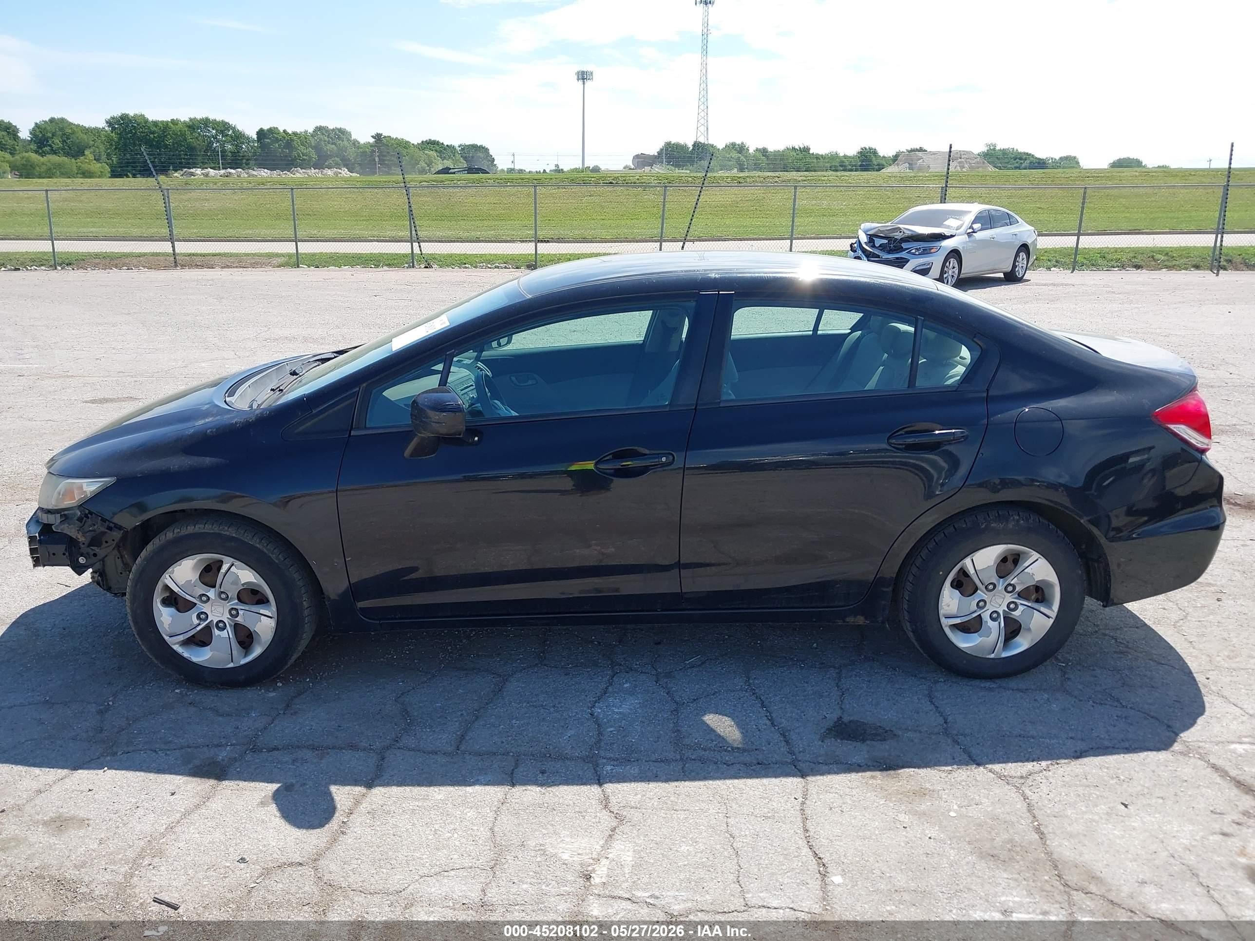 2015 Honda Civic Lx Black vin: 19XFB2F57FE109963