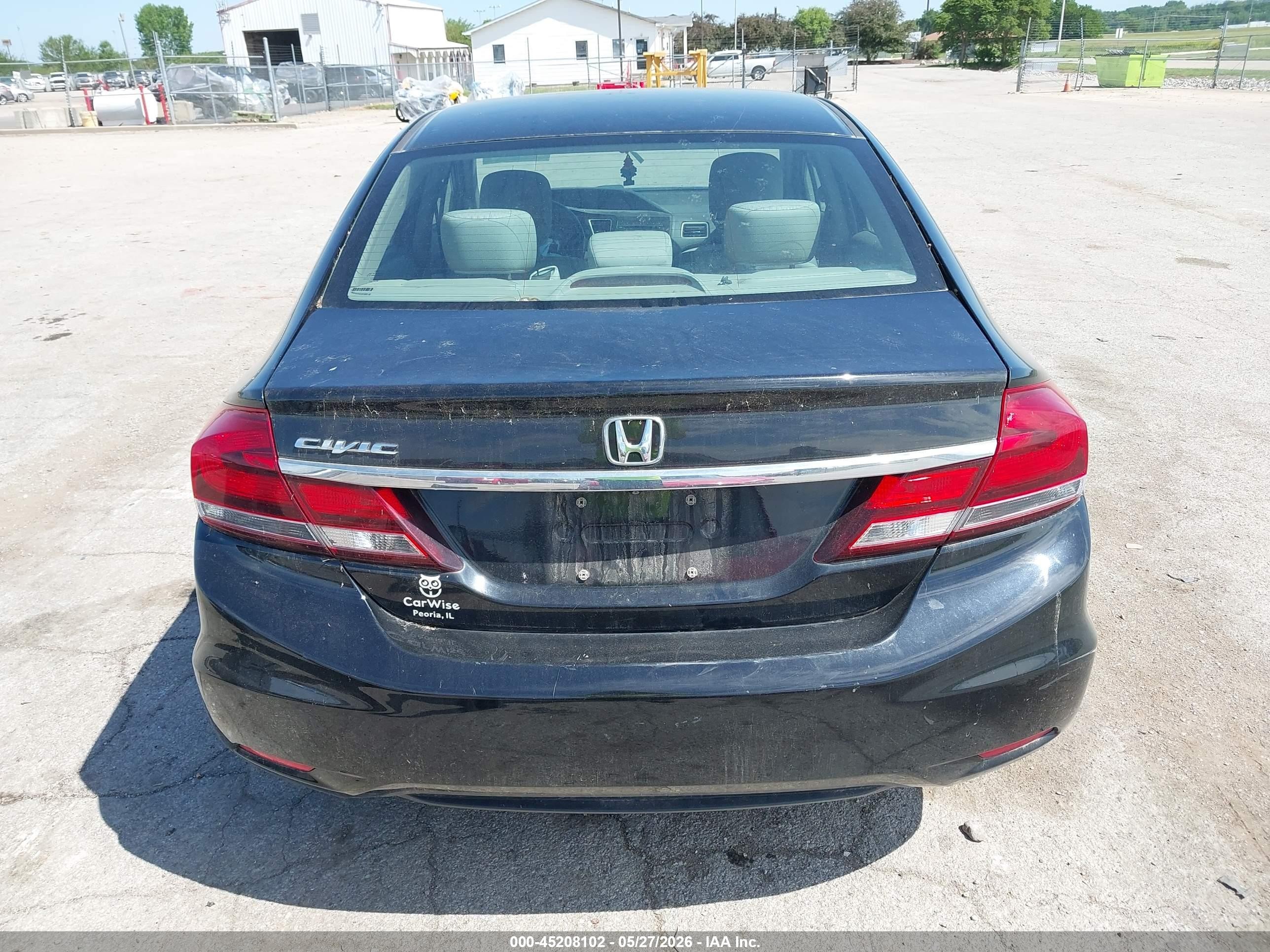 2015 Honda Civic Lx Black vin: 19XFB2F57FE109963