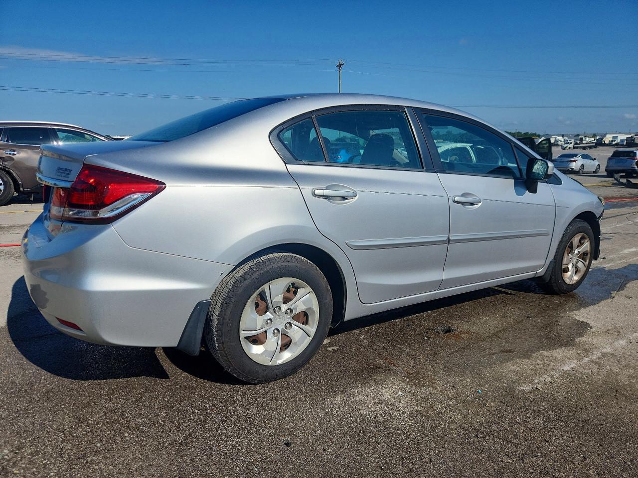 2015 Honda Civic Lx Silver vin: 19XFB2F57FE110658