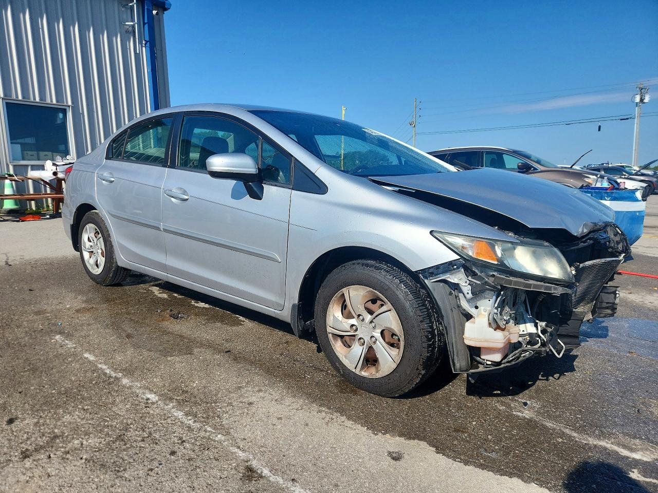 2015 Honda Civic Lx Silver vin: 19XFB2F57FE110658