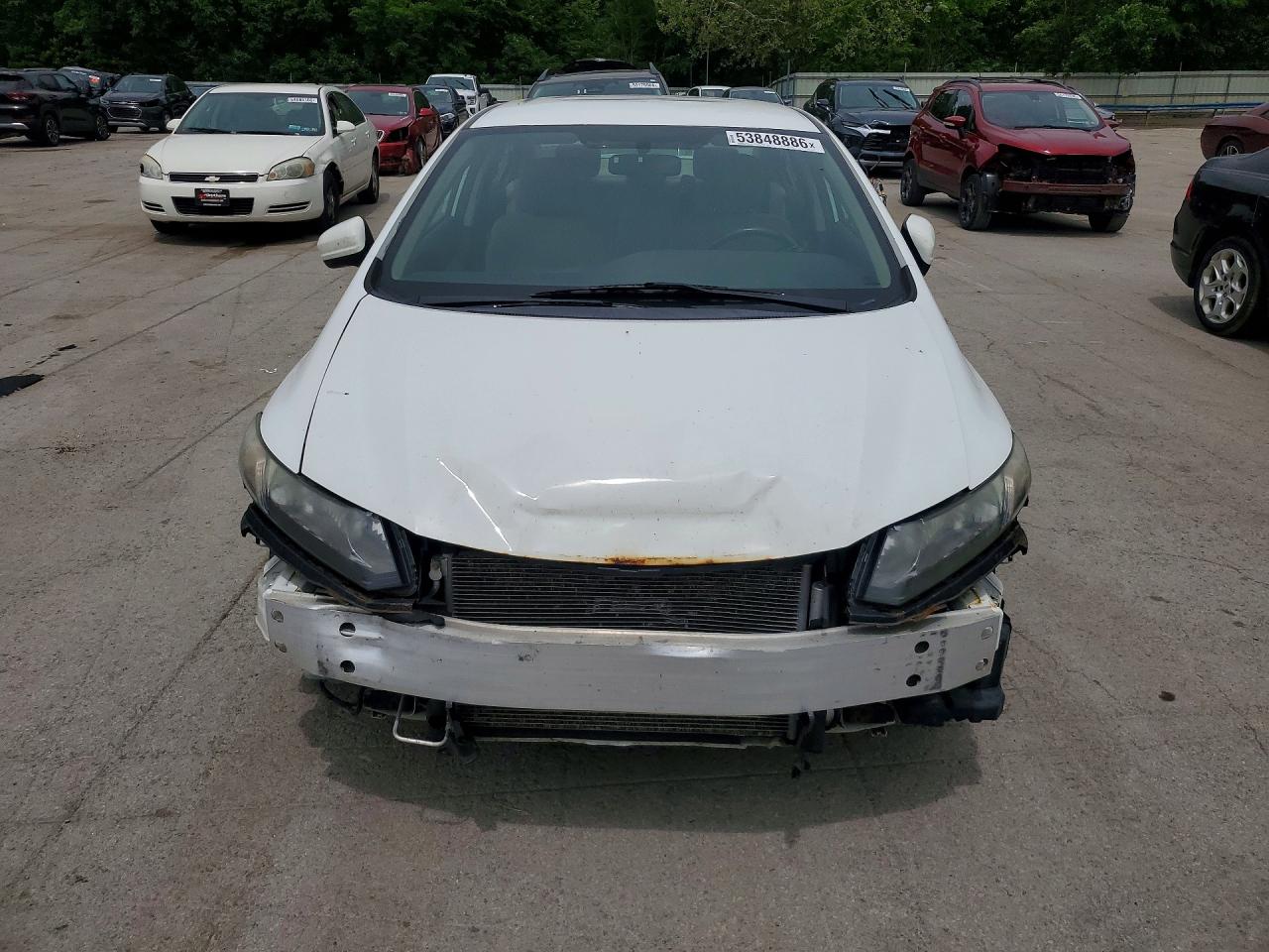 2015 Honda Civic Lx Белый vin: 19XFB2F57FE111356