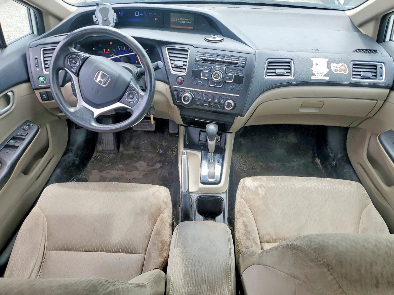 2015 Honda Civic Lx Белый vin: 19XFB2F57FE111356