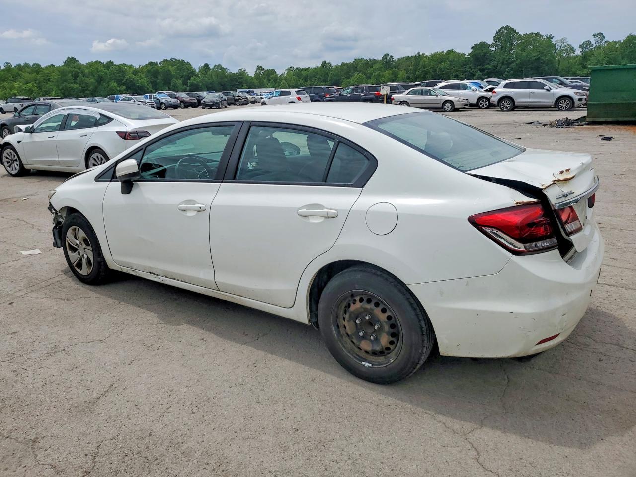 2015 Honda Civic Lx Белый vin: 19XFB2F57FE111356