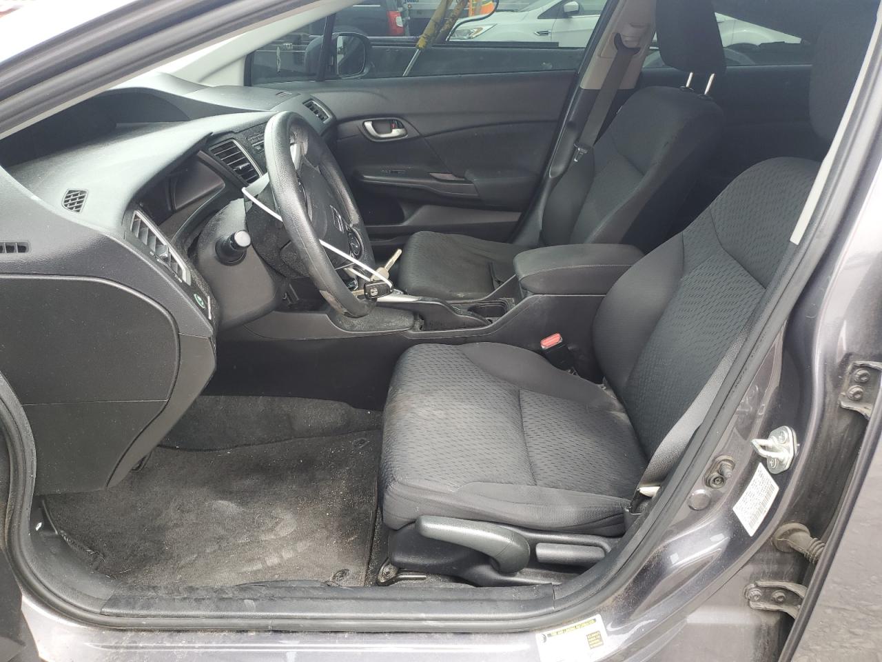 2015 Honda Civic Lx Gray vin: 19XFB2F57FE114547