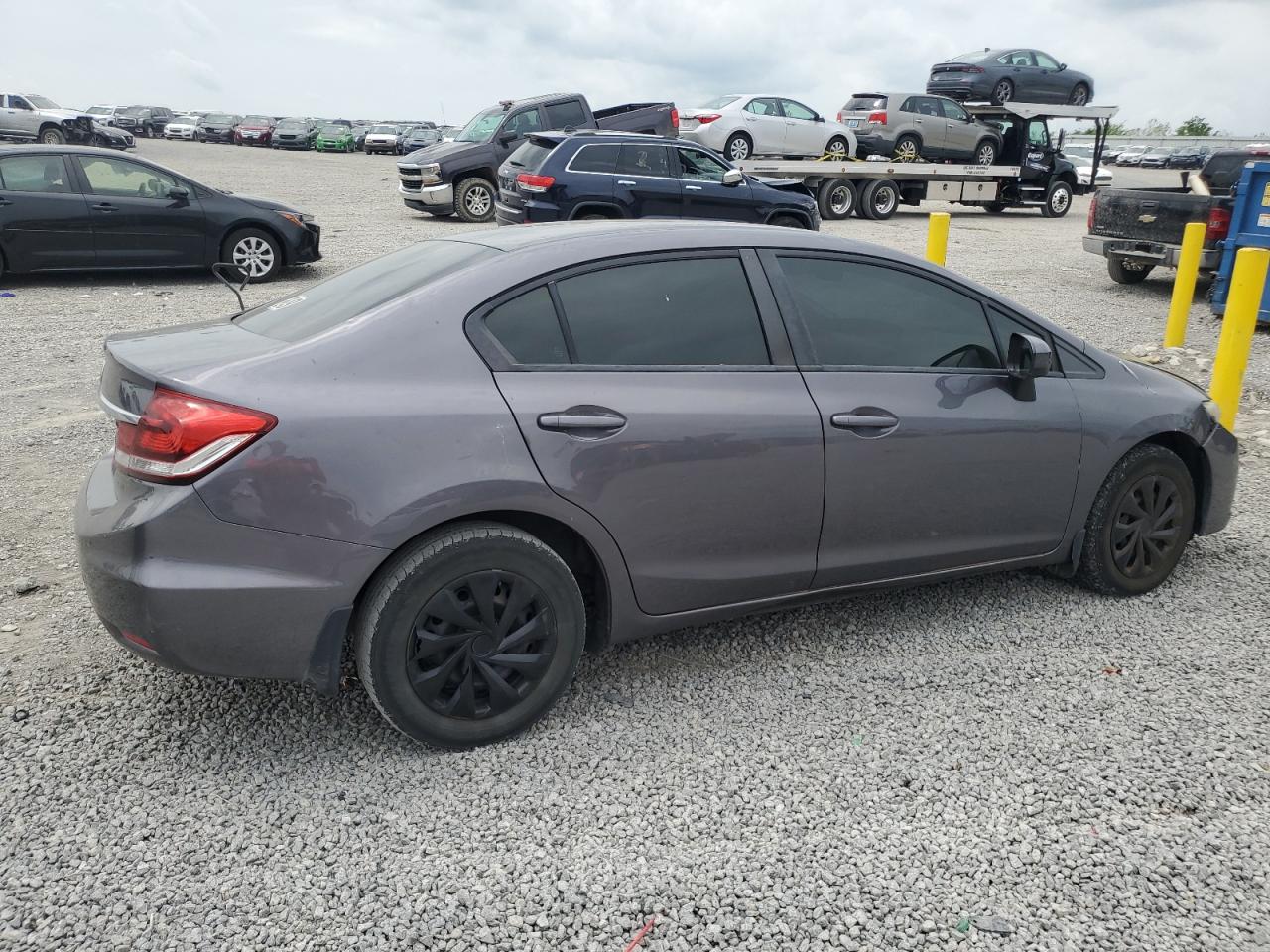 2015 Honda Civic Lx Gray vin: 19XFB2F57FE114547