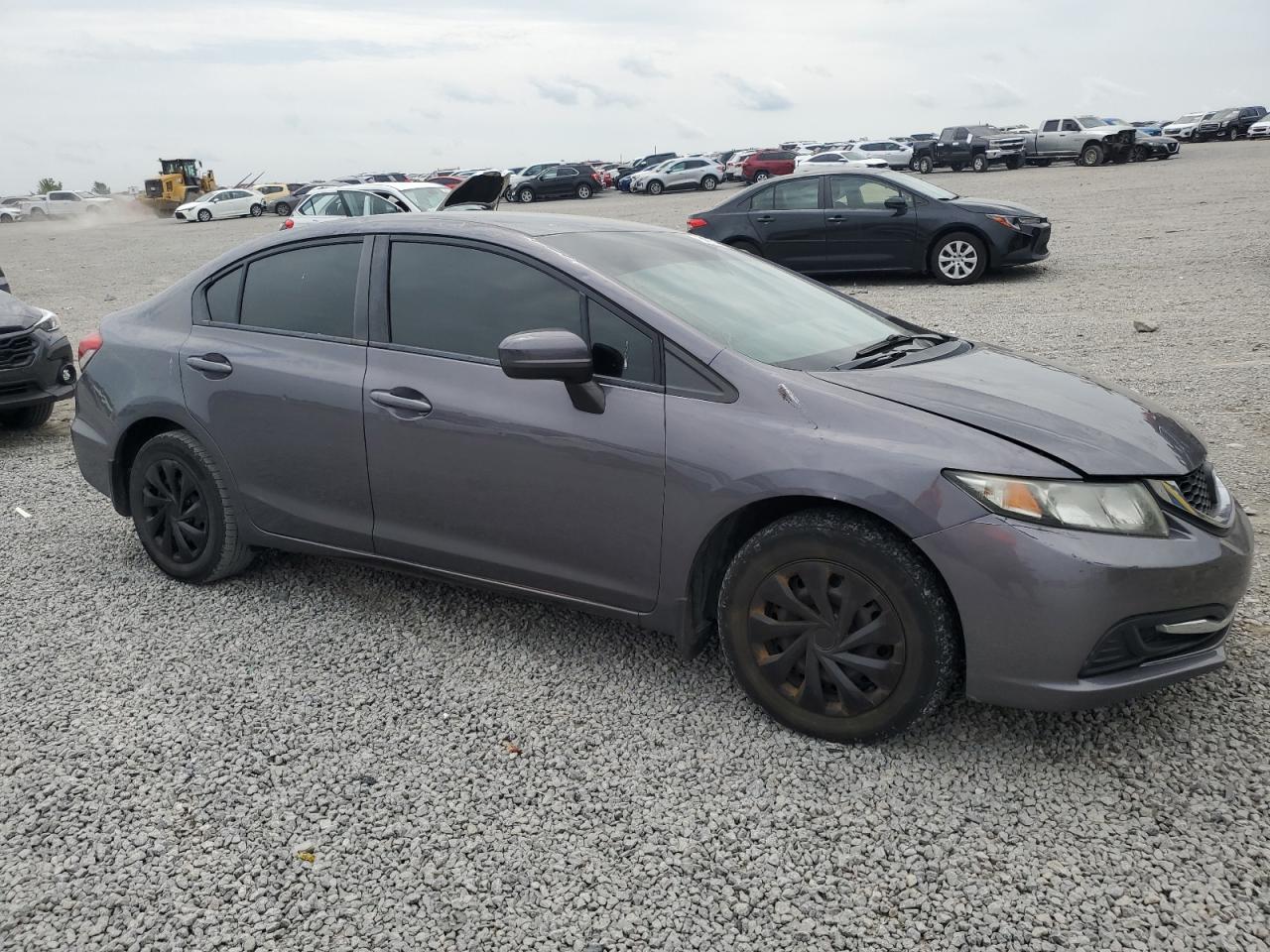 2015 Honda Civic Lx Gray vin: 19XFB2F57FE114547