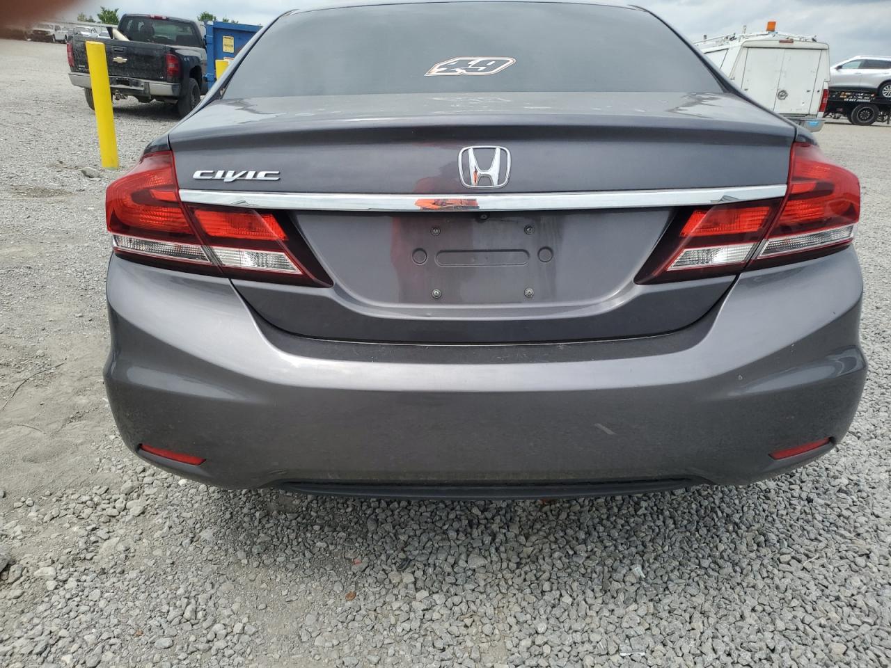 2015 Honda Civic Lx Gray vin: 19XFB2F57FE114547