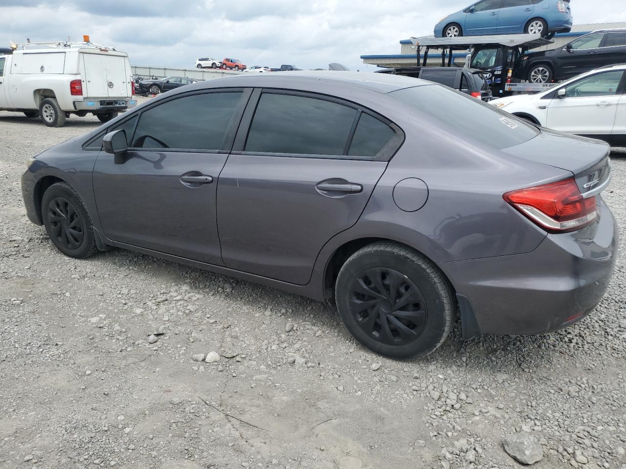 2015 Honda Civic Lx Gray vin: 19XFB2F57FE114547