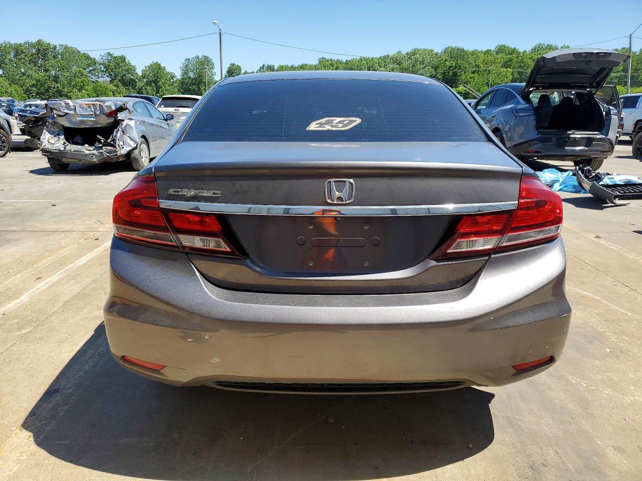2015 Honda Civic Lx Gray vin: 19XFB2F57FE114547