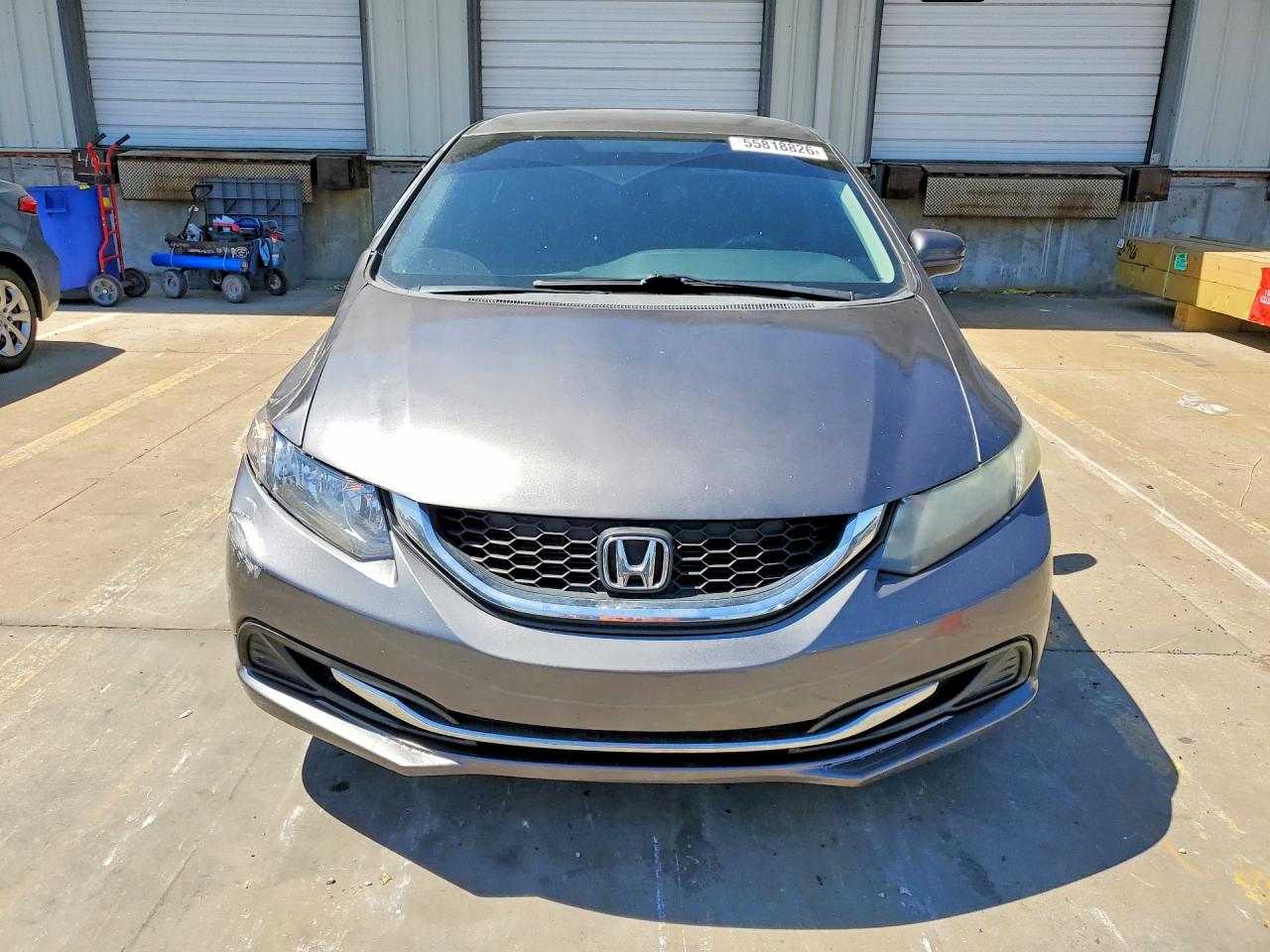 2015 Honda Civic Lx Gray vin: 19XFB2F57FE114547