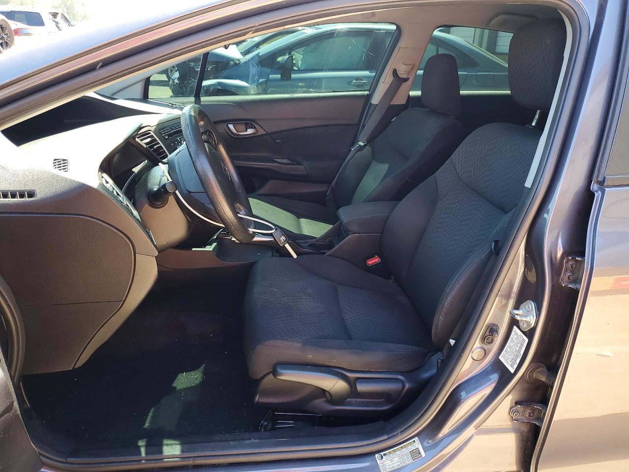 2015 Honda Civic Lx Gray vin: 19XFB2F57FE114547
