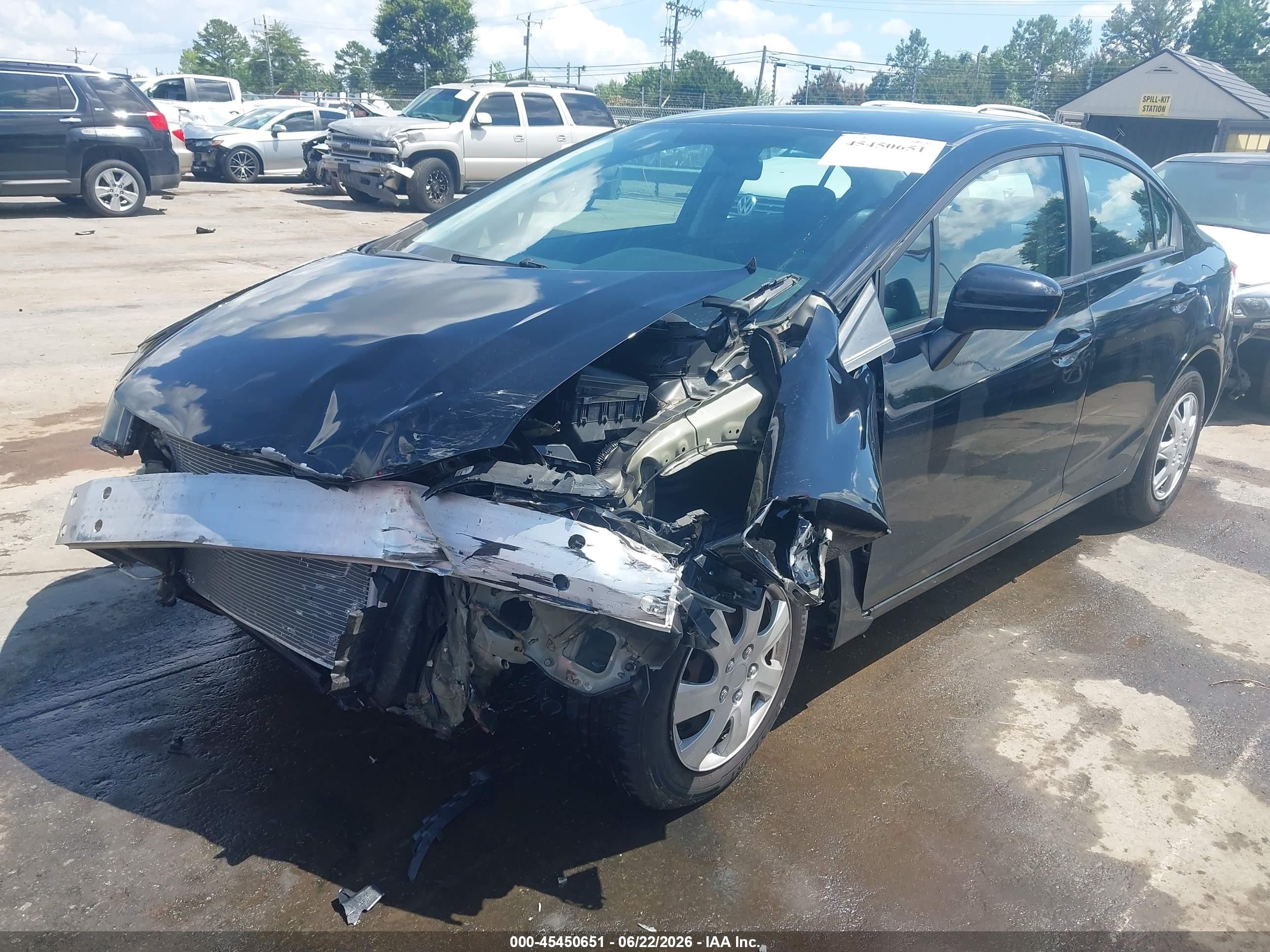 2015 Honda Civic Lx Black vin: 19XFB2F57FE117013