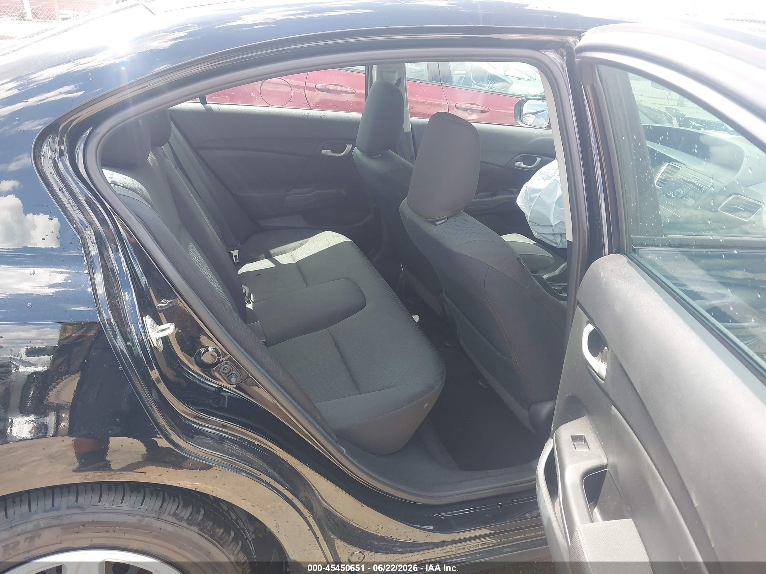 2015 Honda Civic Lx Black vin: 19XFB2F57FE117013