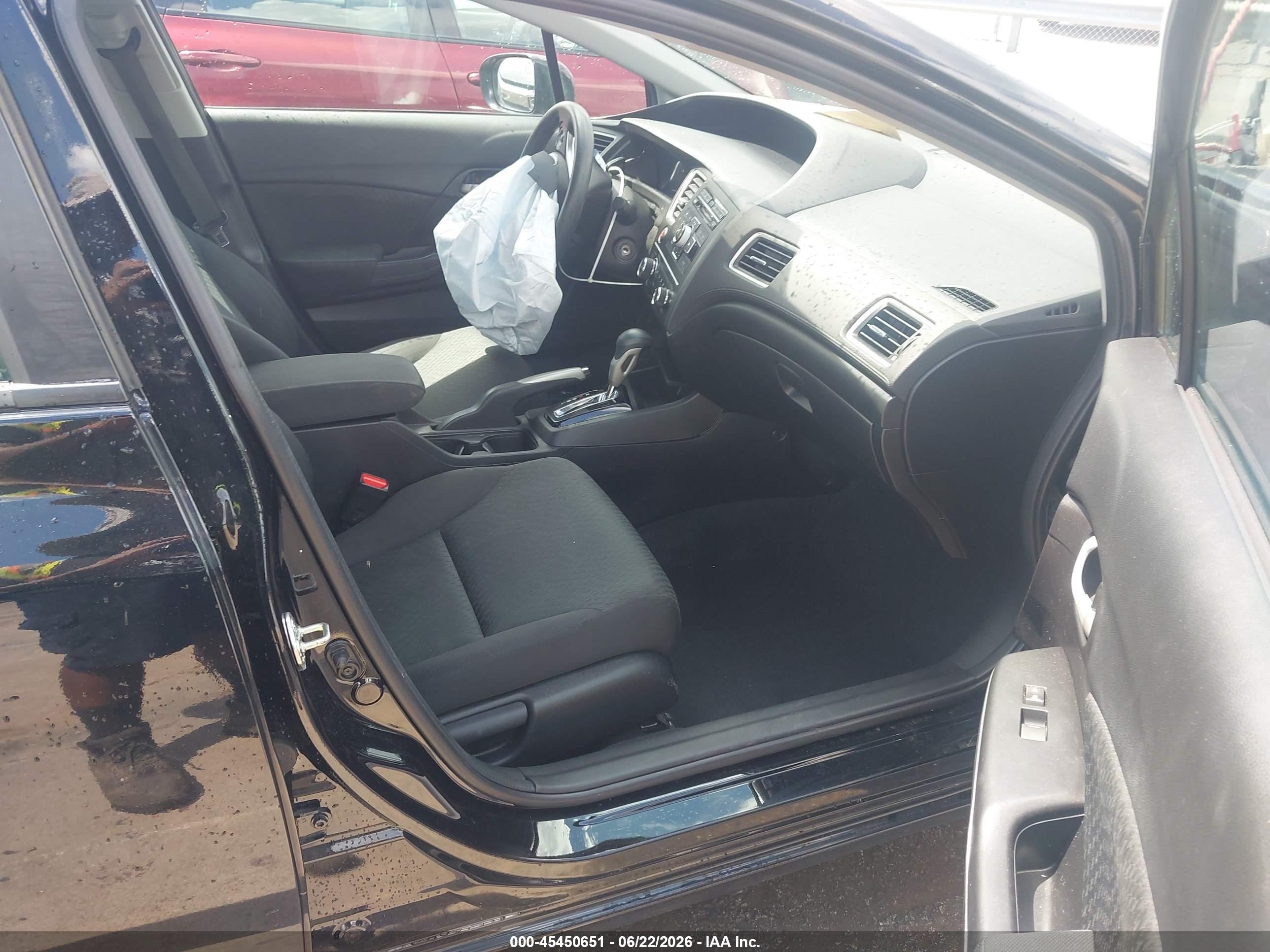 2015 Honda Civic Lx Black vin: 19XFB2F57FE117013