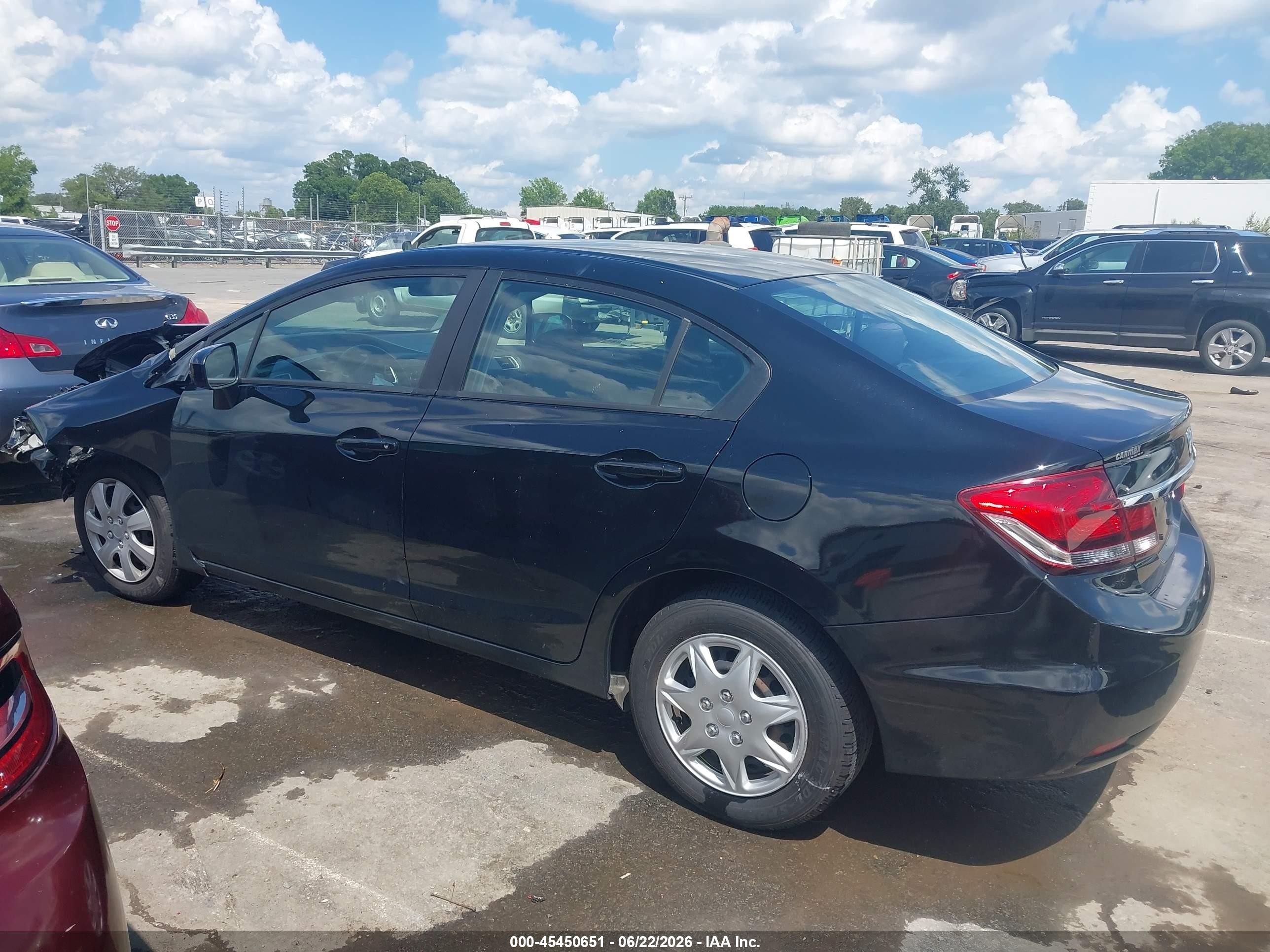 2015 Honda Civic Lx Black vin: 19XFB2F57FE117013