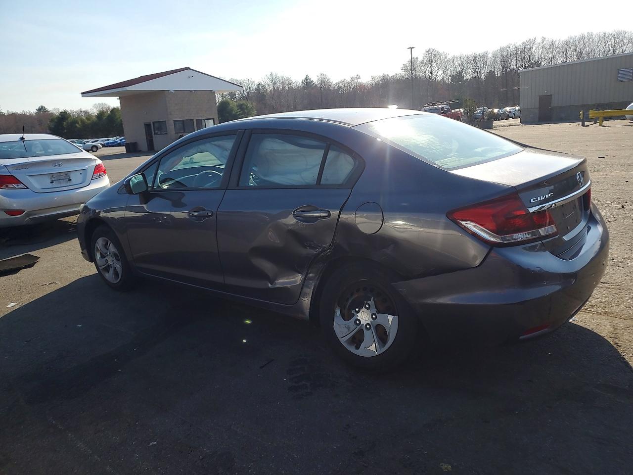 2015 Honda Civic Lx Gray vin: 19XFB2F57FE213319