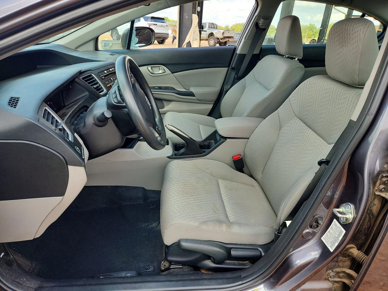 2015 Honda Civic Lx Gray vin: 19XFB2F57FE239838
