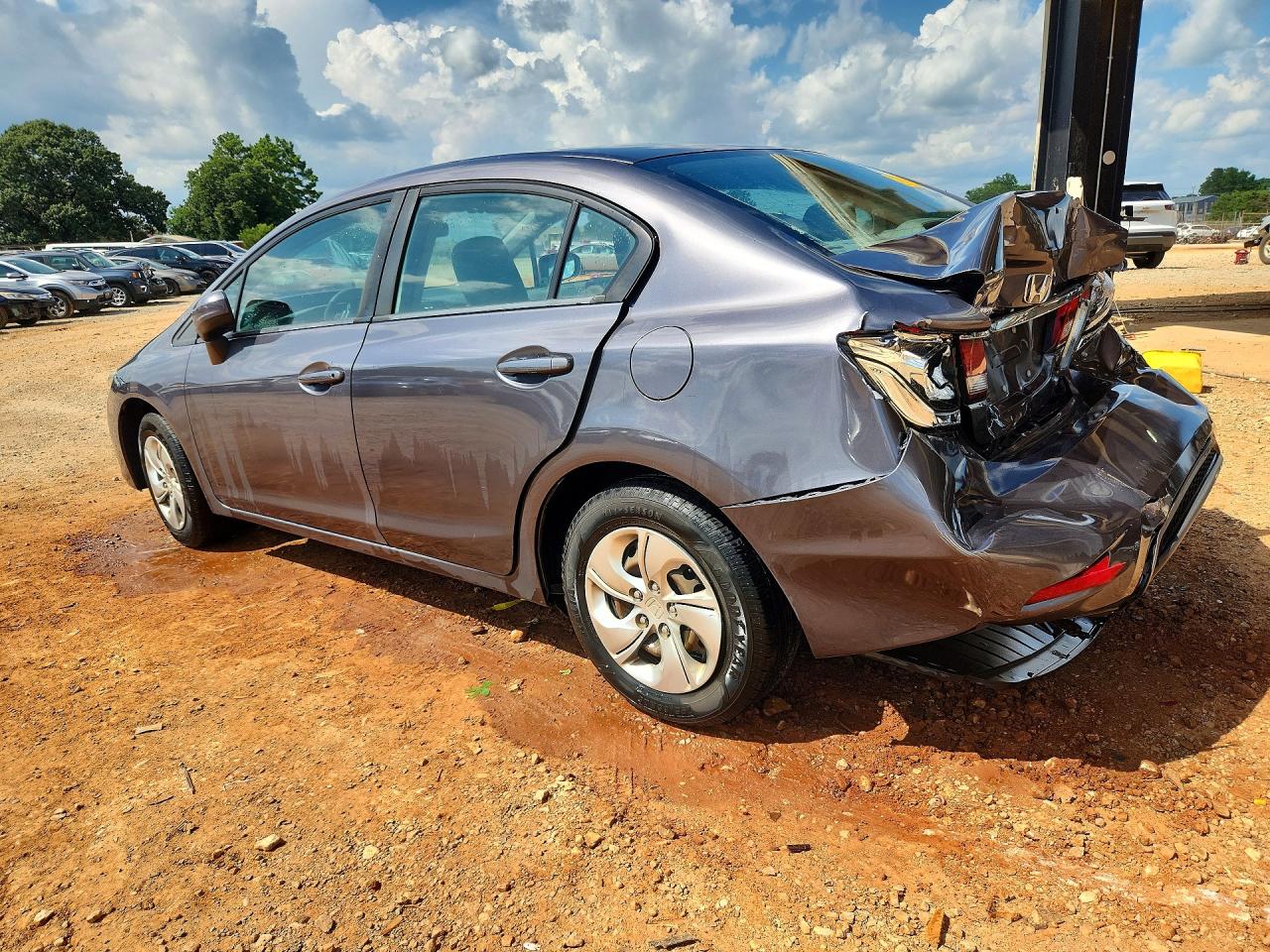 2015 Honda Civic Lx Gray vin: 19XFB2F57FE239838
