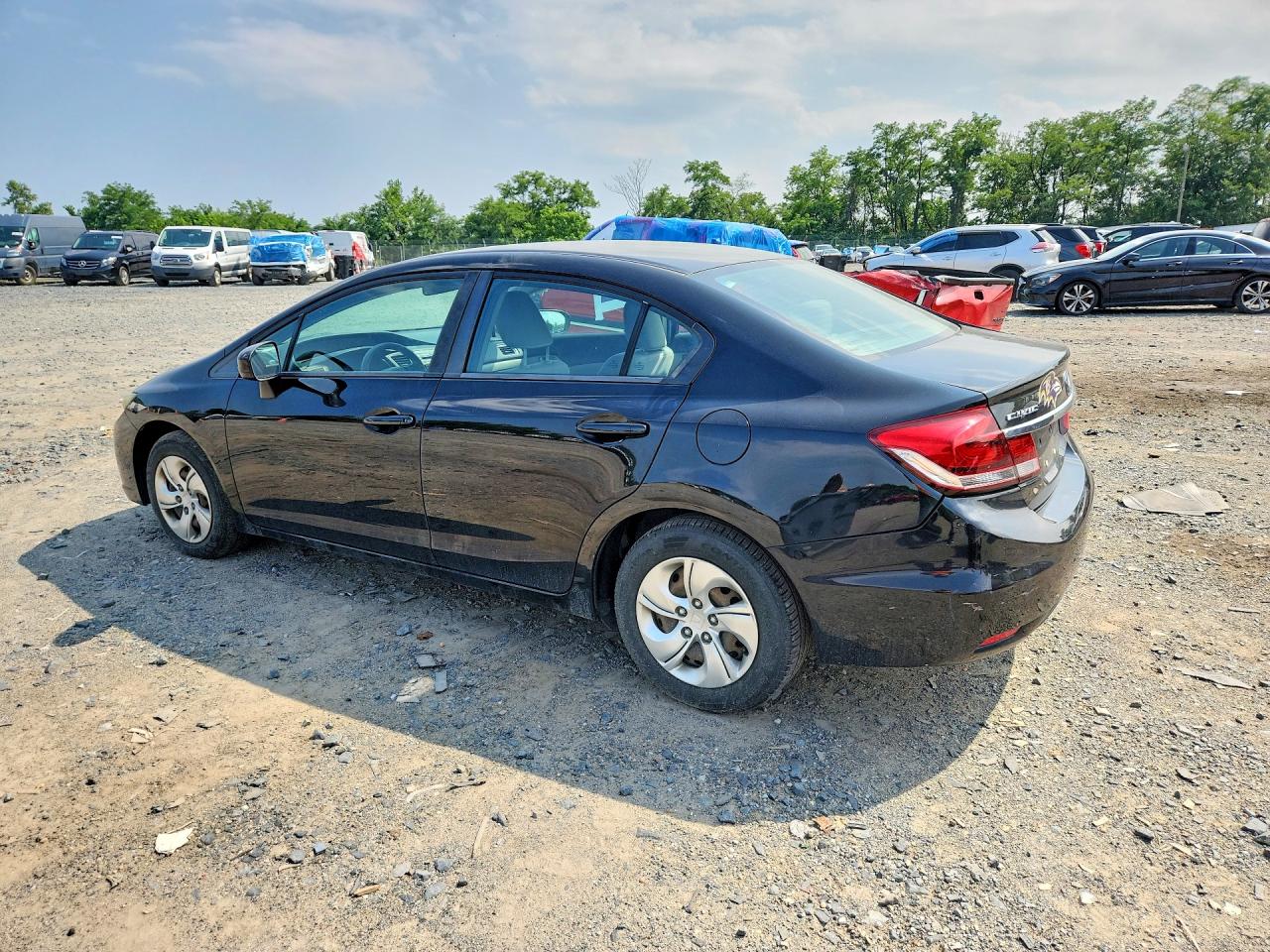 2015 Honda Civic Lx Black vin: 19XFB2F57FE245395