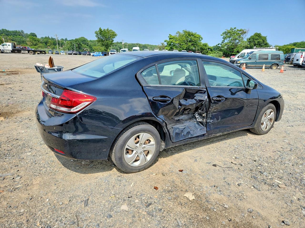 2015 Honda Civic Lx Black vin: 19XFB2F57FE245395