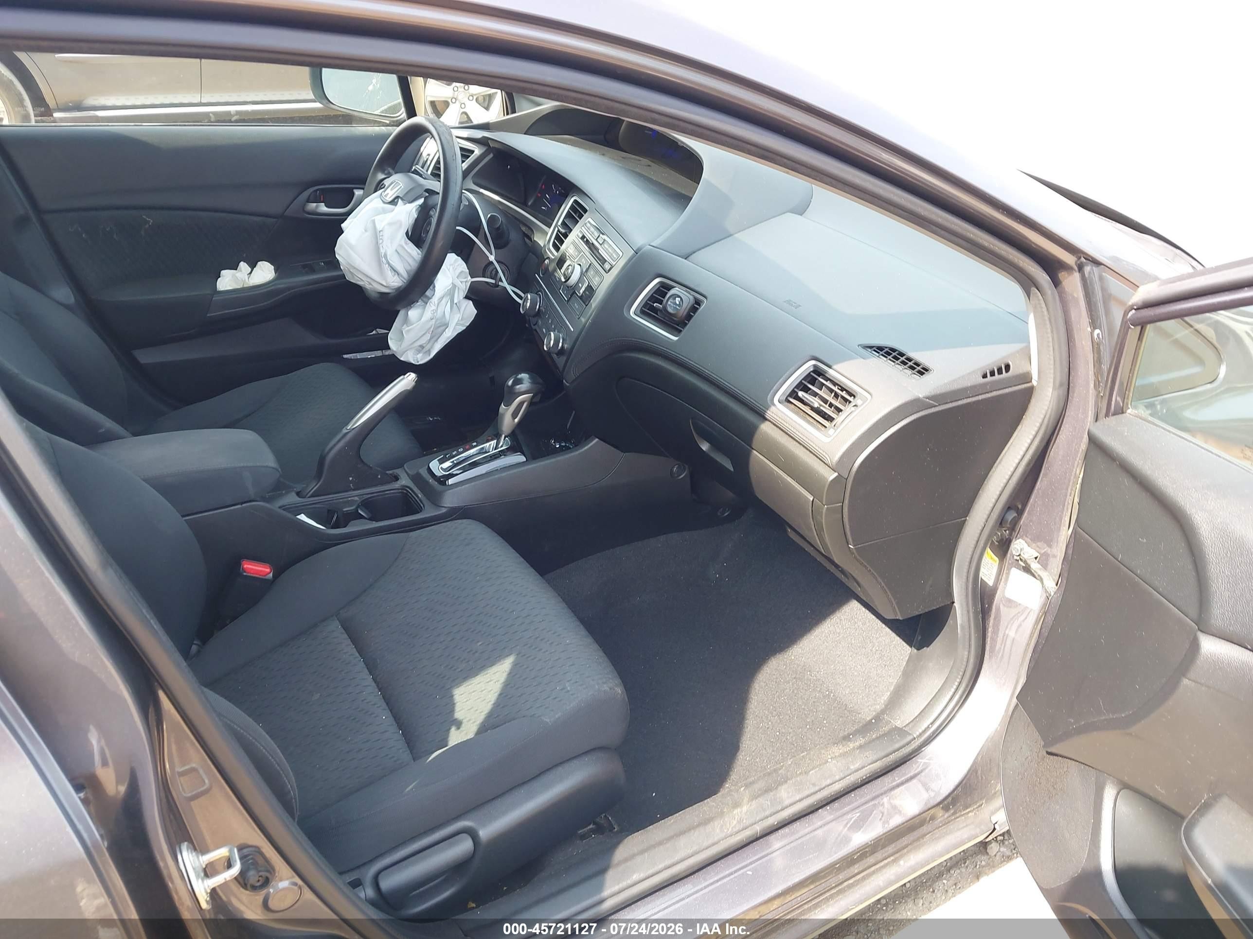 2015 Honda Civic Lx Gray vin: 19XFB2F57FE259586