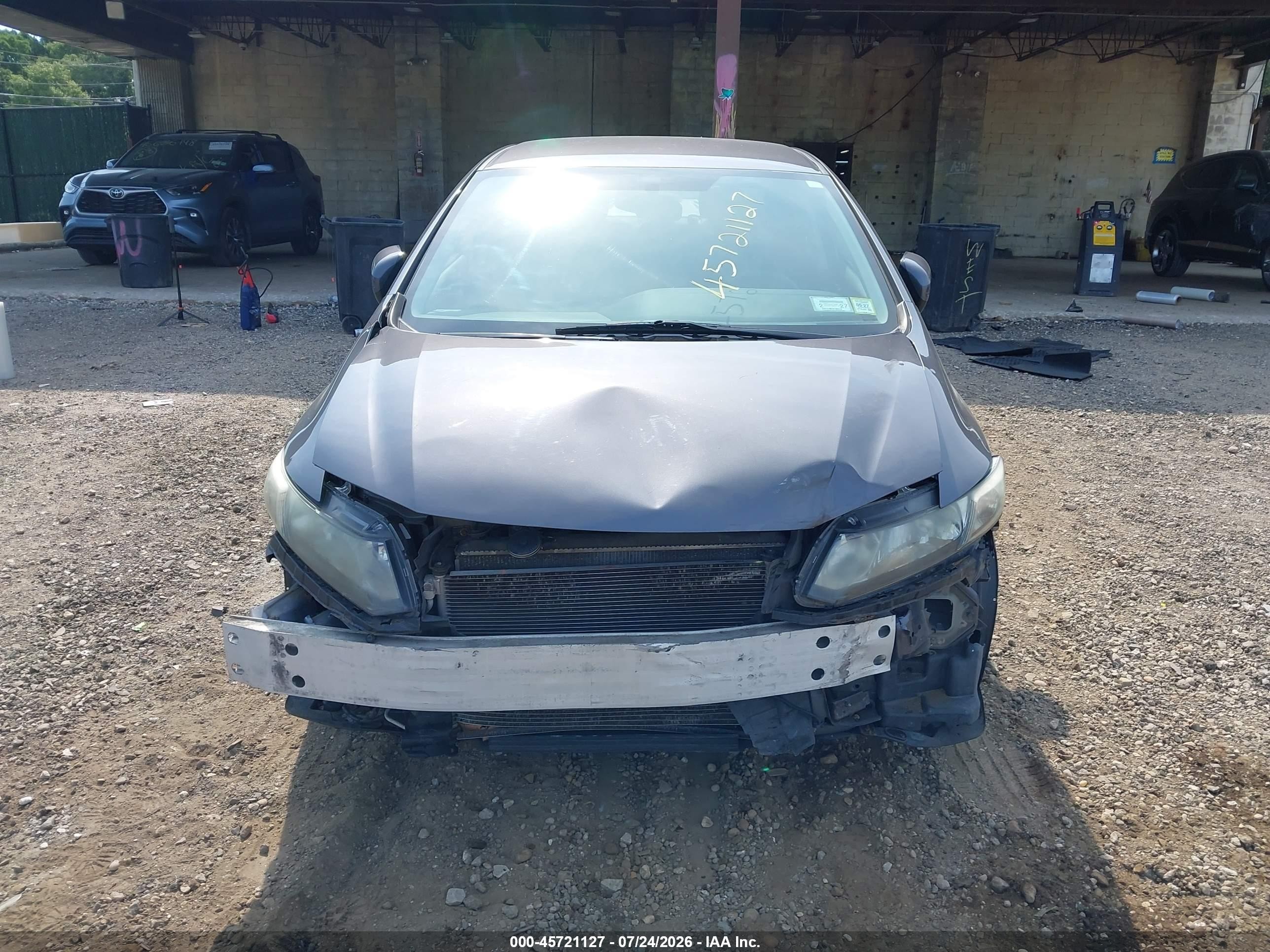 2015 Honda Civic Lx Gray vin: 19XFB2F57FE259586