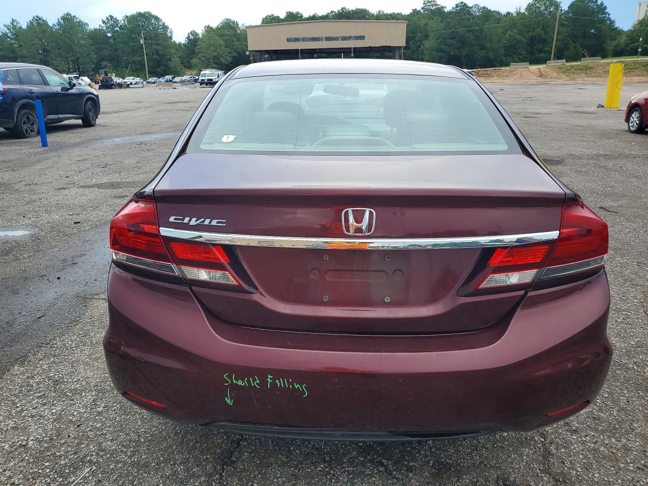 2015 Honda Civic Lx Burgundy vin: 19XFB2F57FE264531
