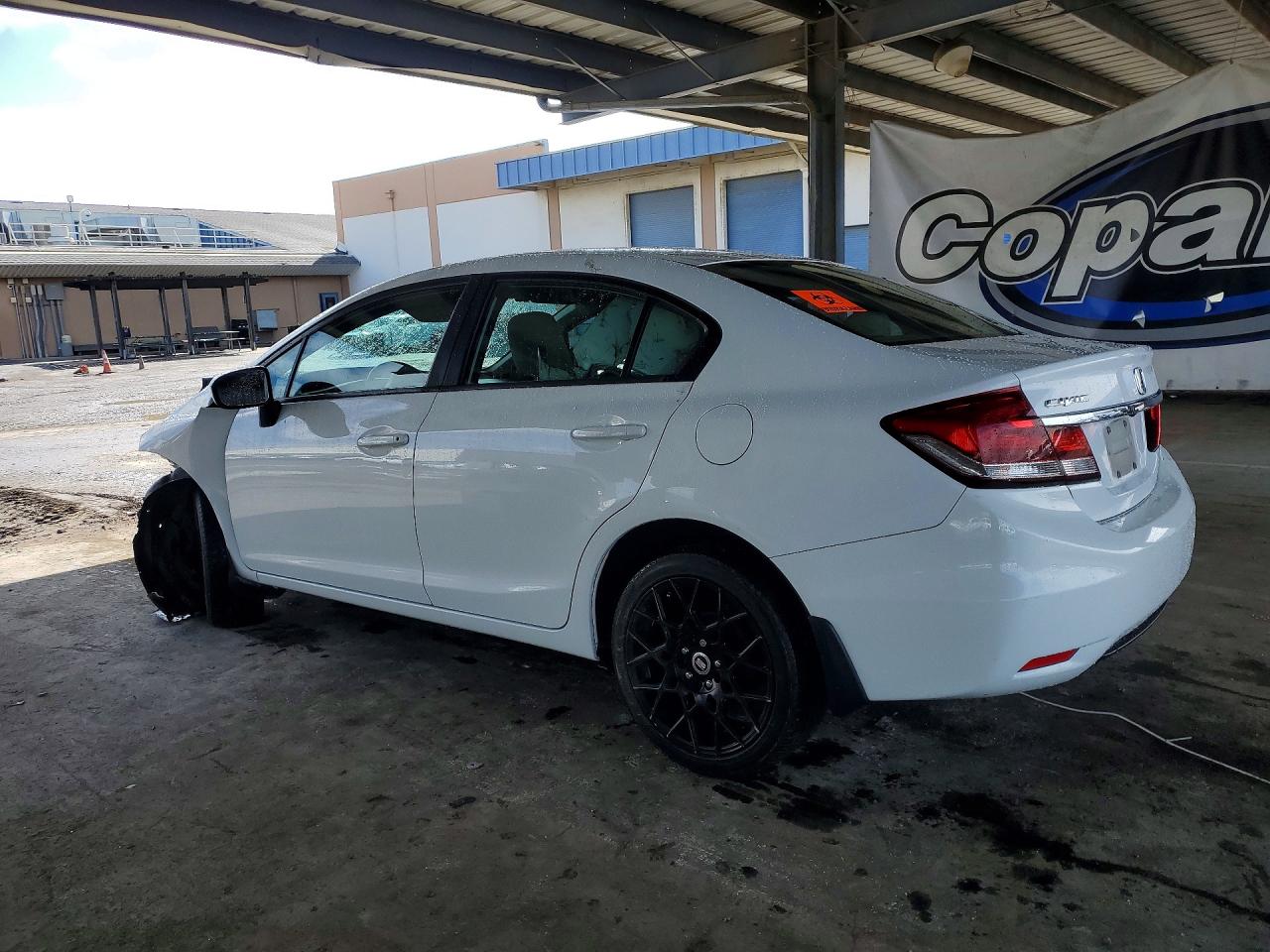 2015 Honda Civic Lx White vin: 19XFB2F57FE267462