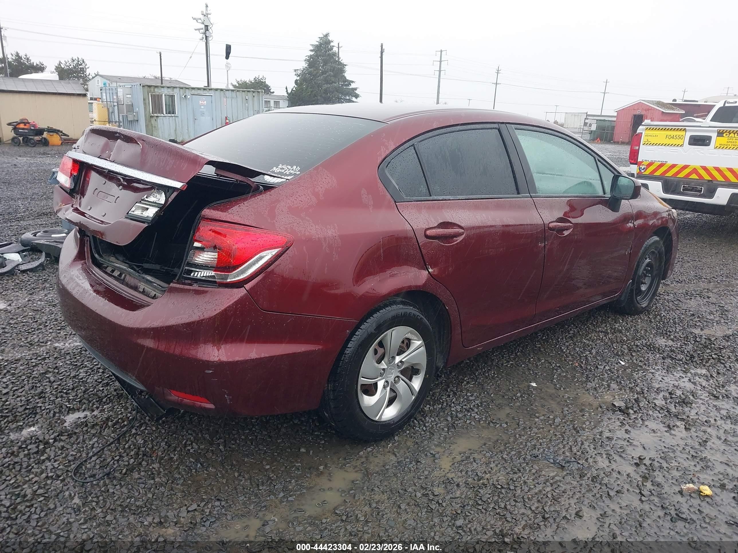 2015 Honda Civic Lx Красный vin: 19XFB2F57FE268126