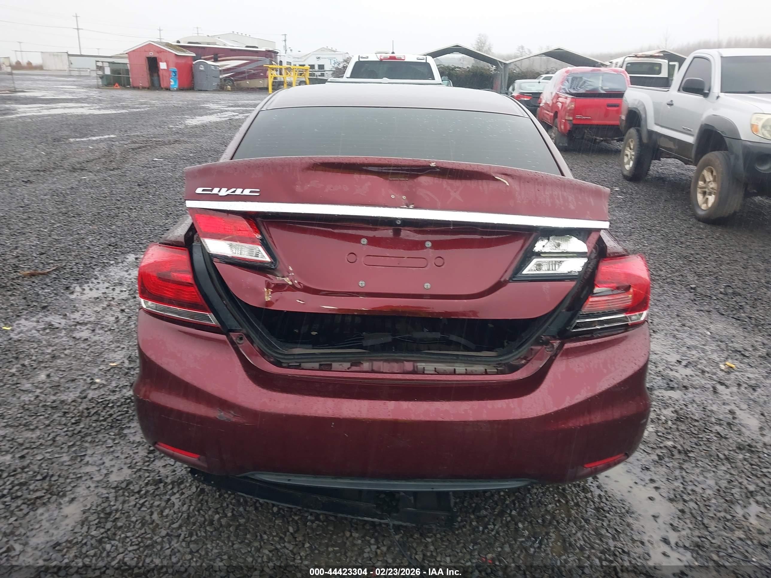 2015 Honda Civic Lx Красный vin: 19XFB2F57FE268126
