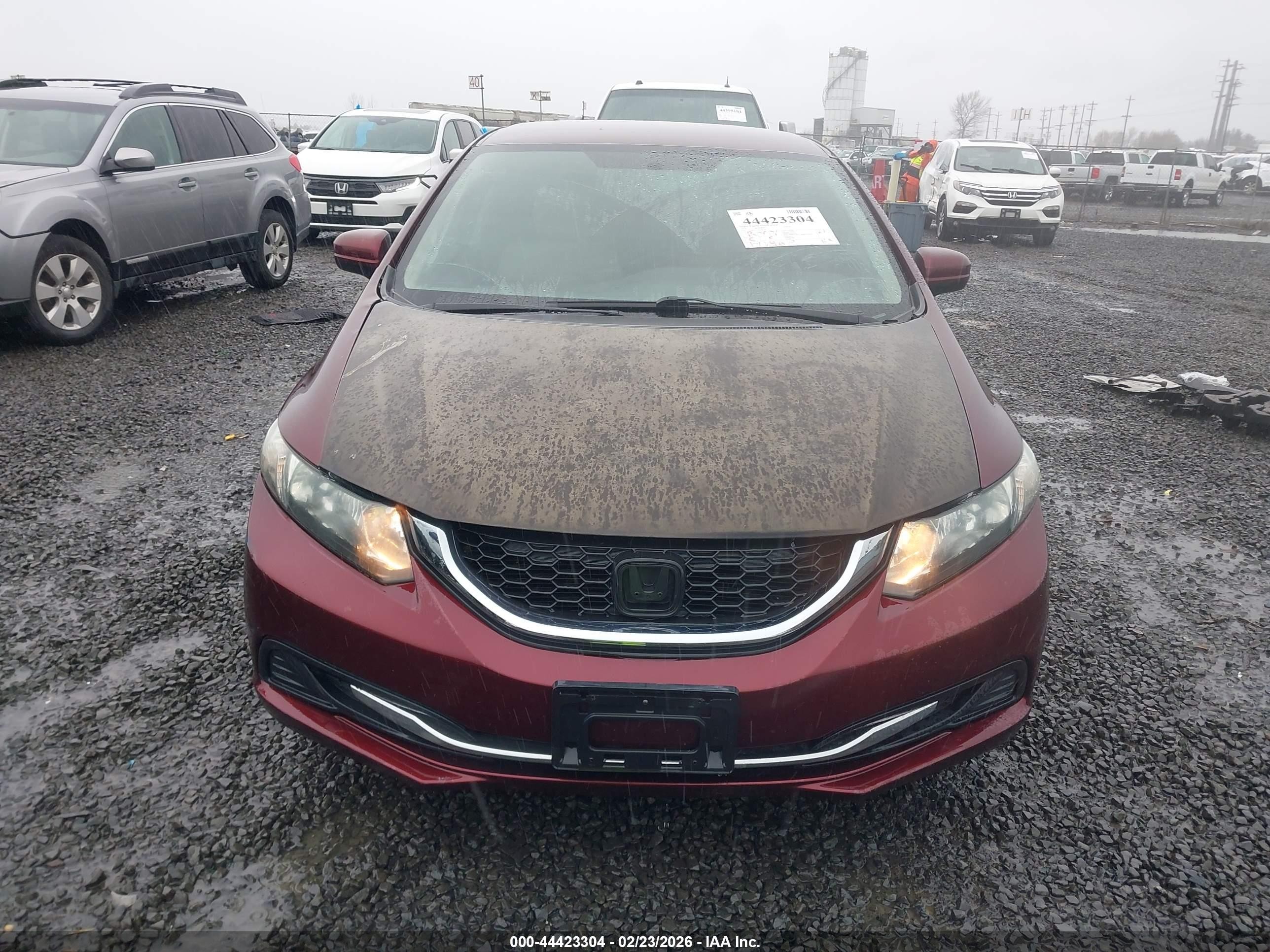 2015 Honda Civic Lx Красный vin: 19XFB2F57FE268126