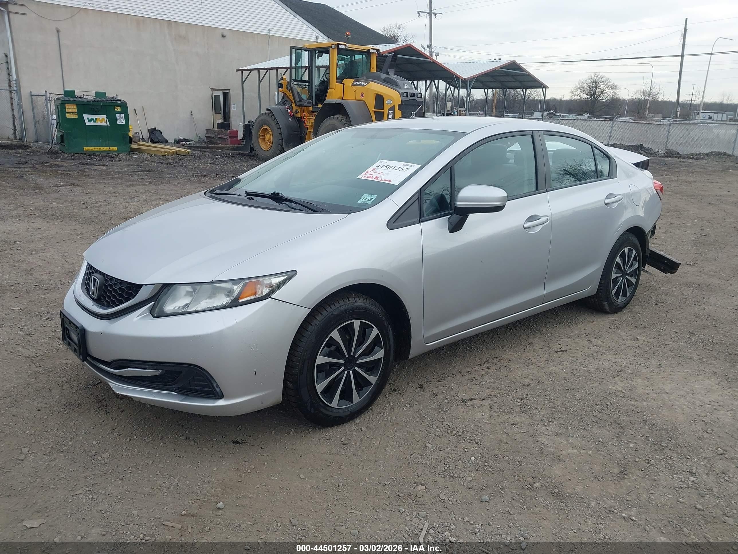 2015 Honda Civic Lx Gray vin: 19XFB2F57FE272936