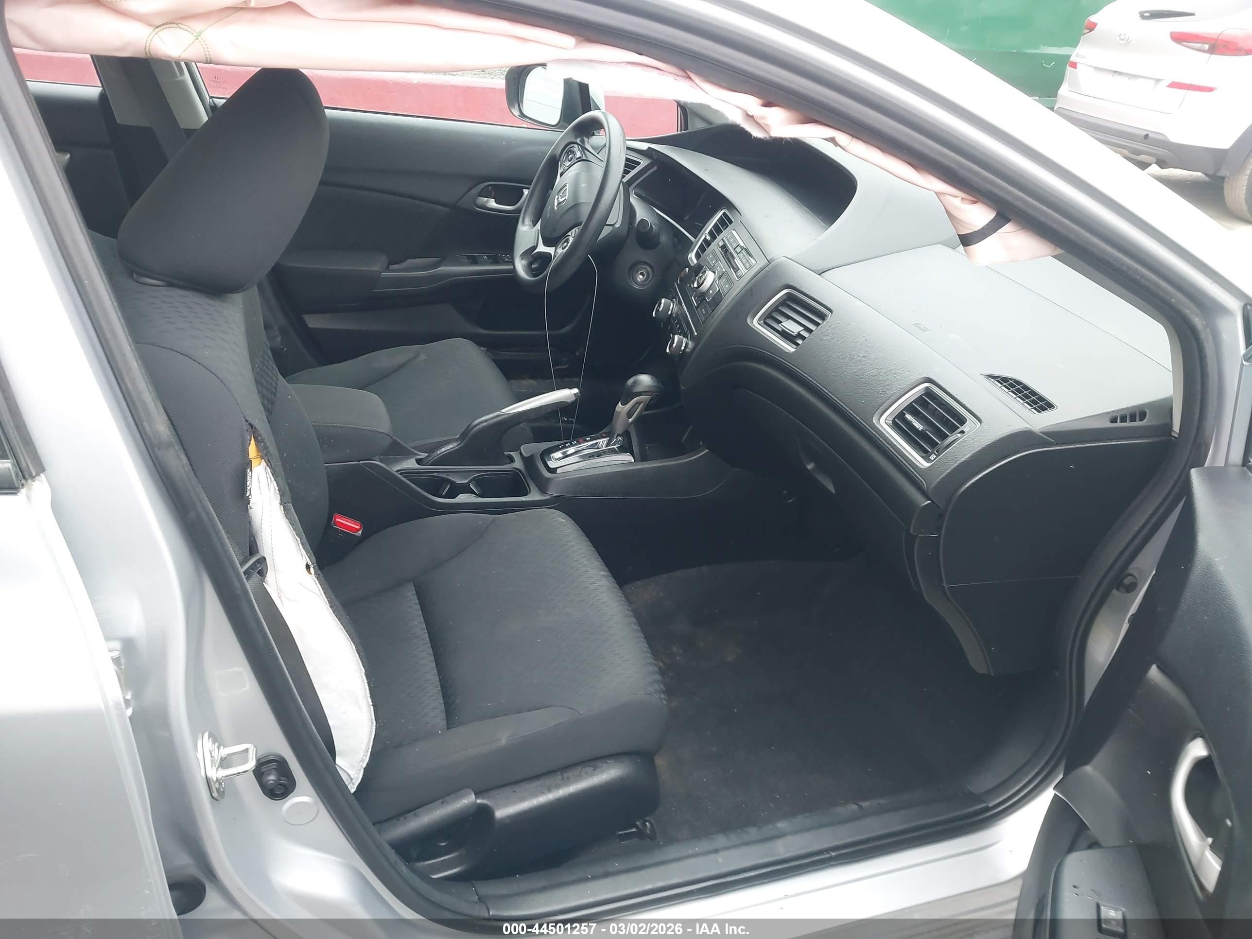 2015 Honda Civic Lx Gray vin: 19XFB2F57FE272936