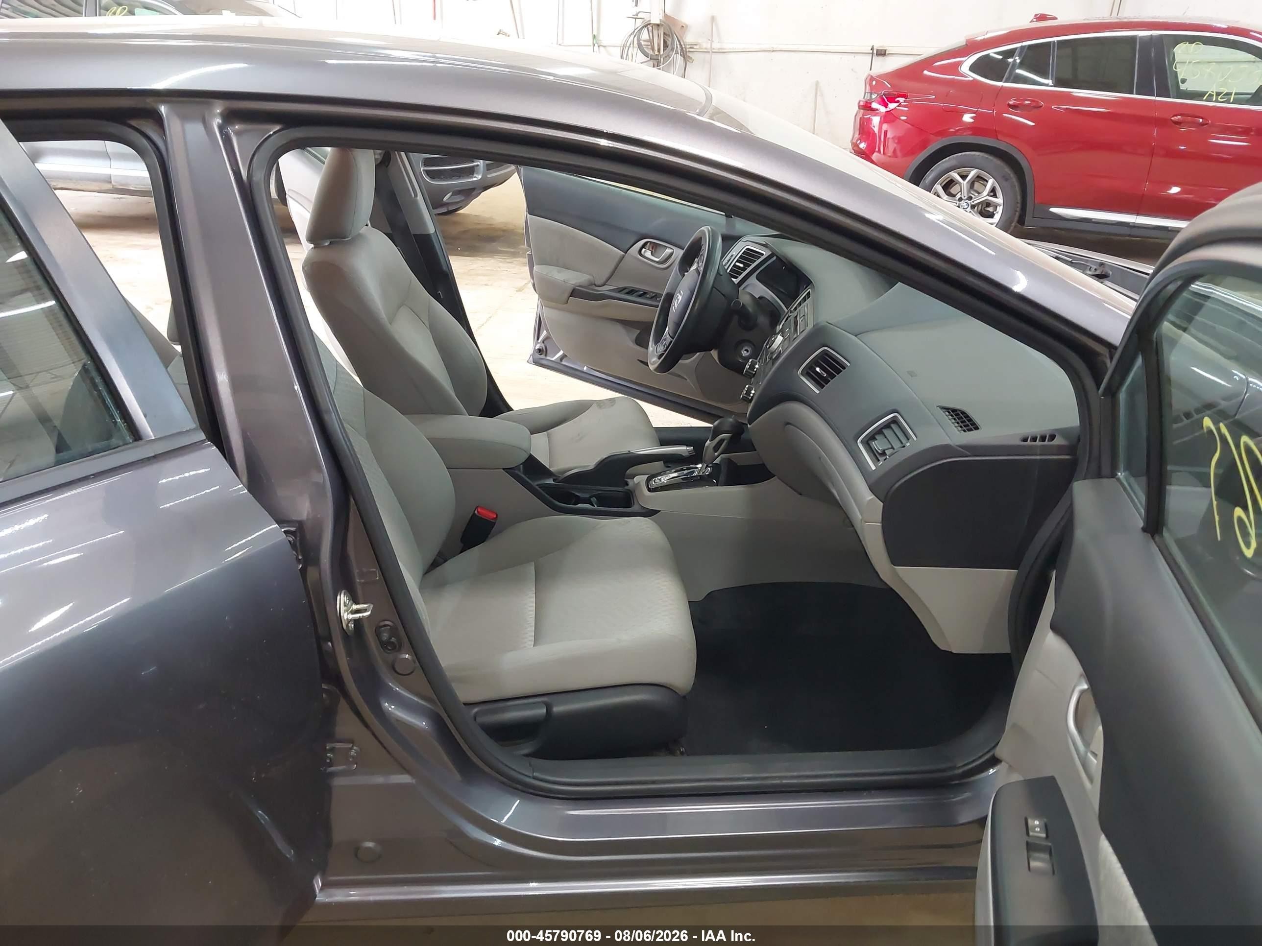 2015 Honda Civic Lx Gray vin: 19XFB2F57FE279580