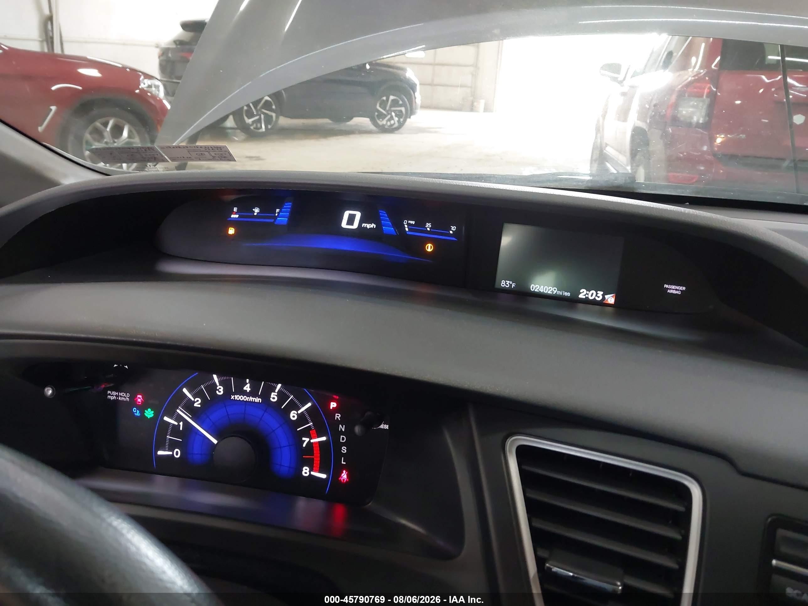 2015 Honda Civic Lx Gray vin: 19XFB2F57FE279580
