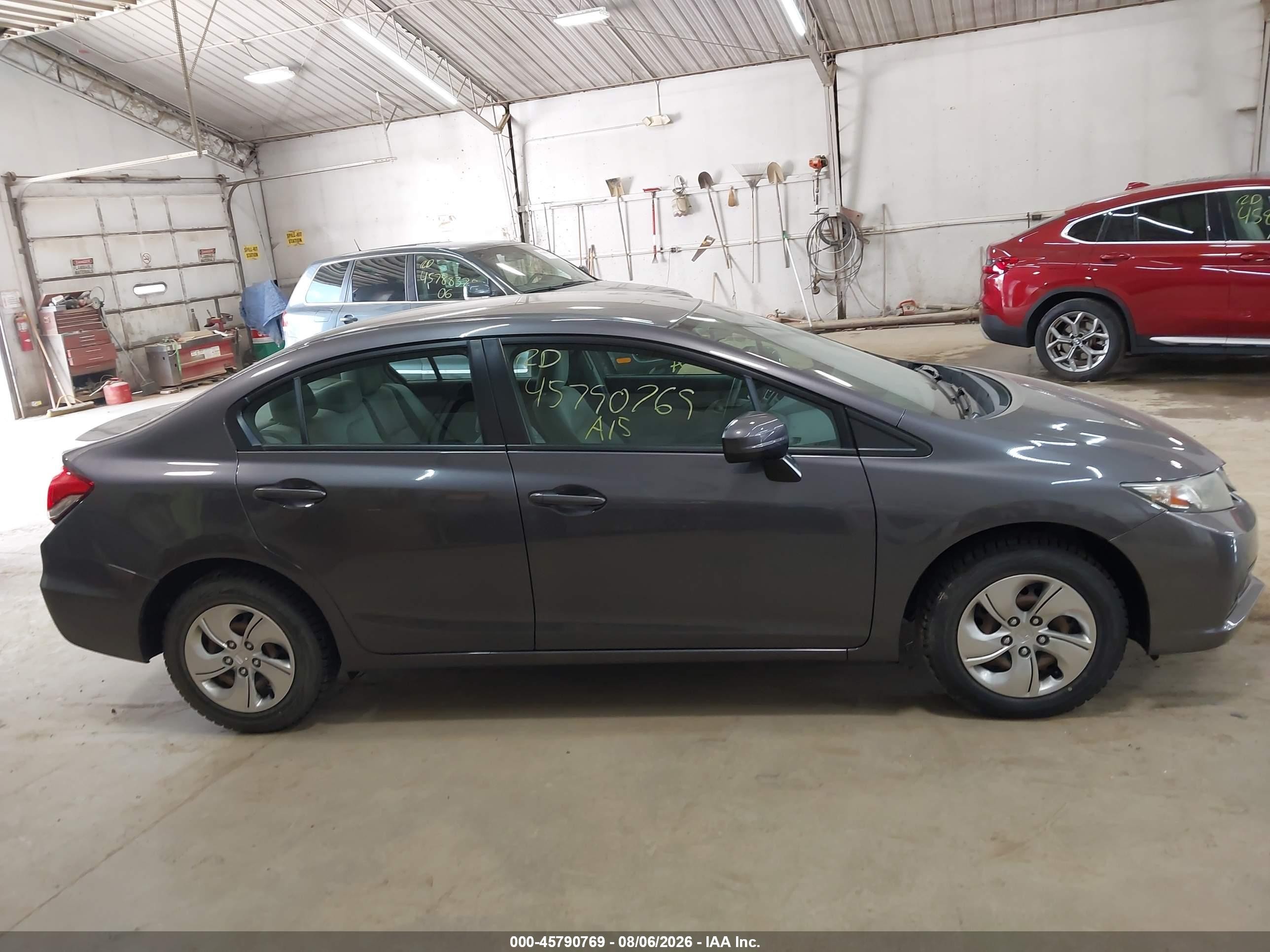 2015 Honda Civic Lx Gray vin: 19XFB2F57FE279580