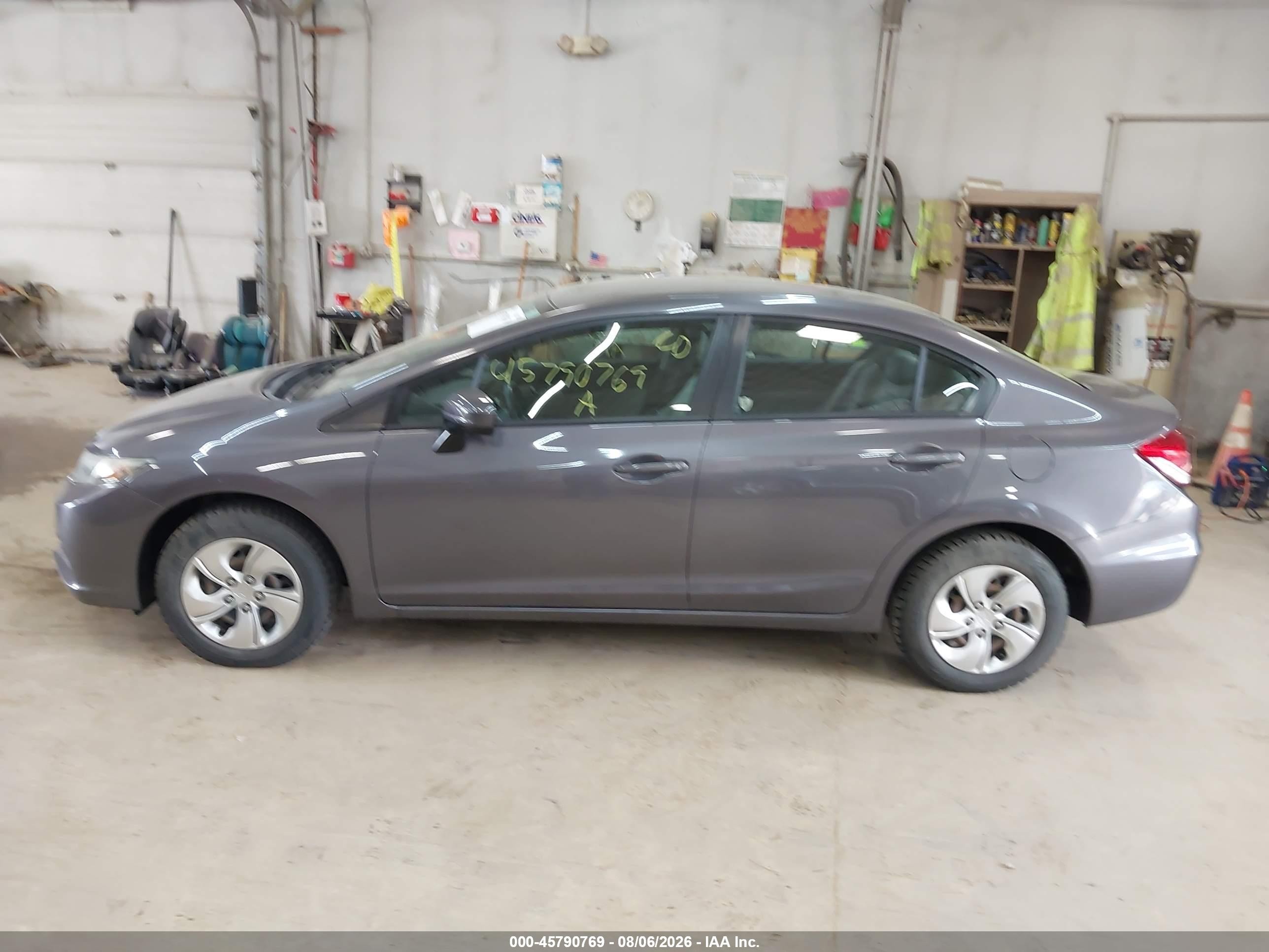 2015 Honda Civic Lx Gray vin: 19XFB2F57FE279580