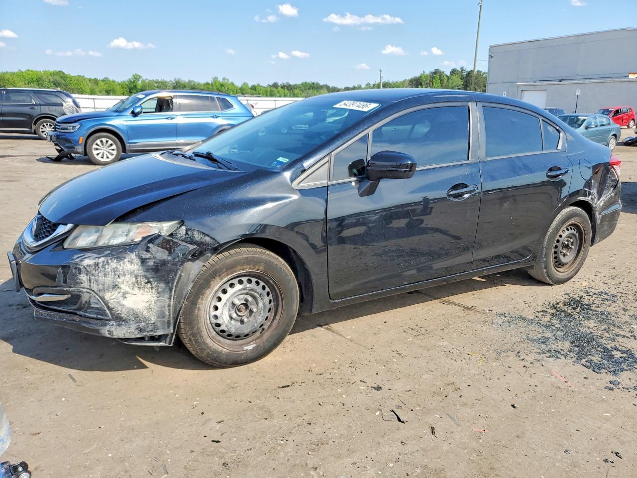 2015 Honda Civic Lx Черный vin: 19XFB2F57FE281734