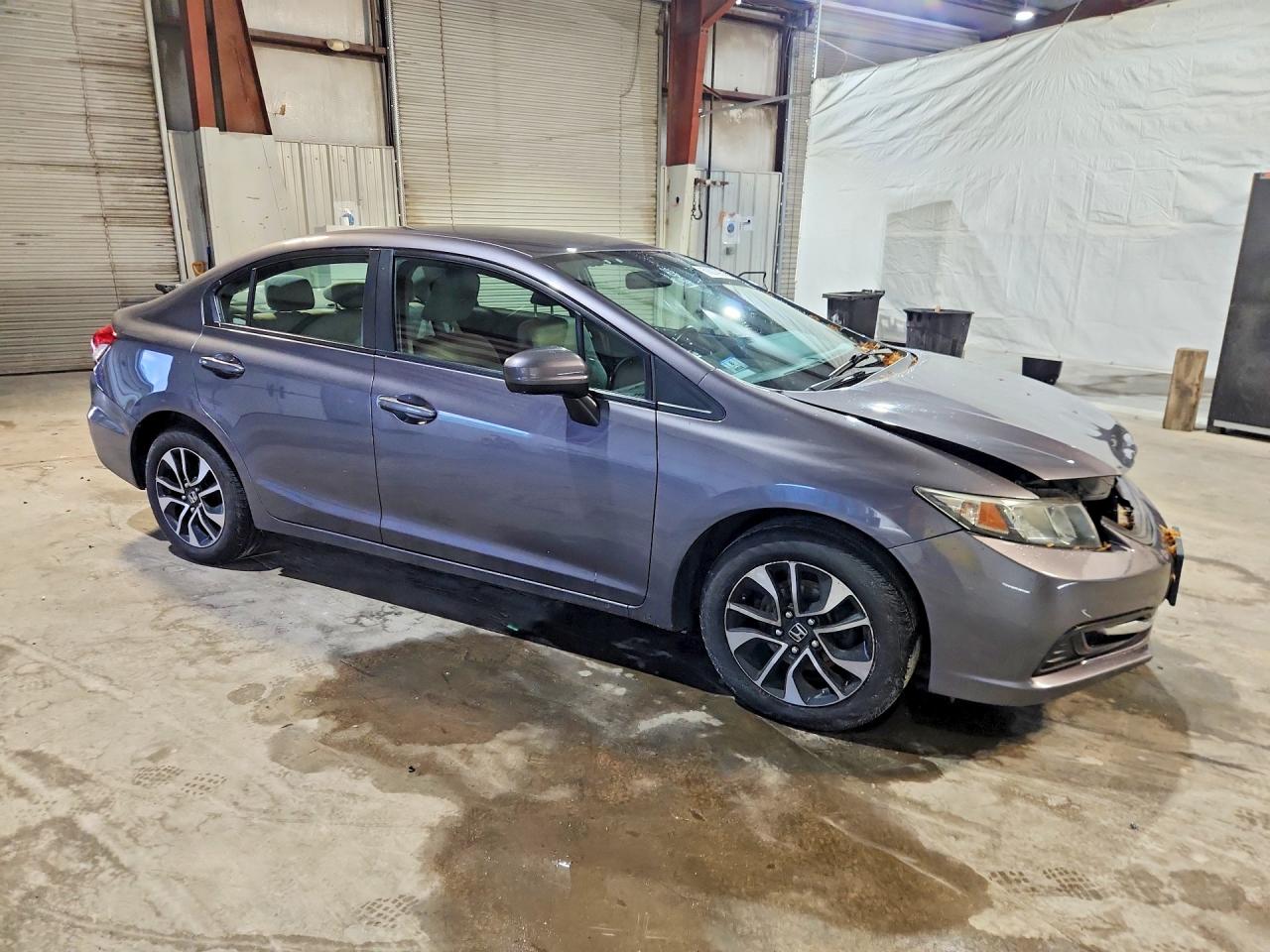 2015 Honda Civic Lx Gray vin: 19XFB2F57FE283130